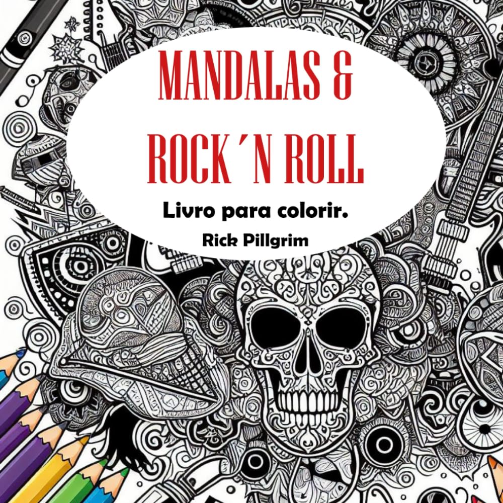 ler totalmente Mandalas & Rock´n Roll: Livro para colorir. (Portuguese Edition)