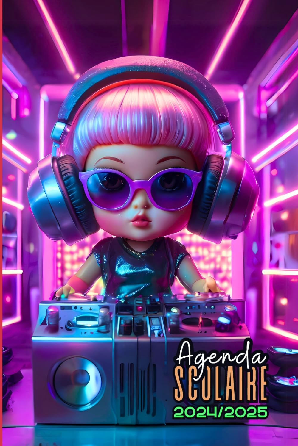 Agenda Scolaire Poupée 2024 2025: Fille, Couverture Kawaii DJ Doll, 1 Jour par Page Organiseur Planificateur A5 Étudiant Primaire, Collège, Lycée (French Edition) baixar livro de graça