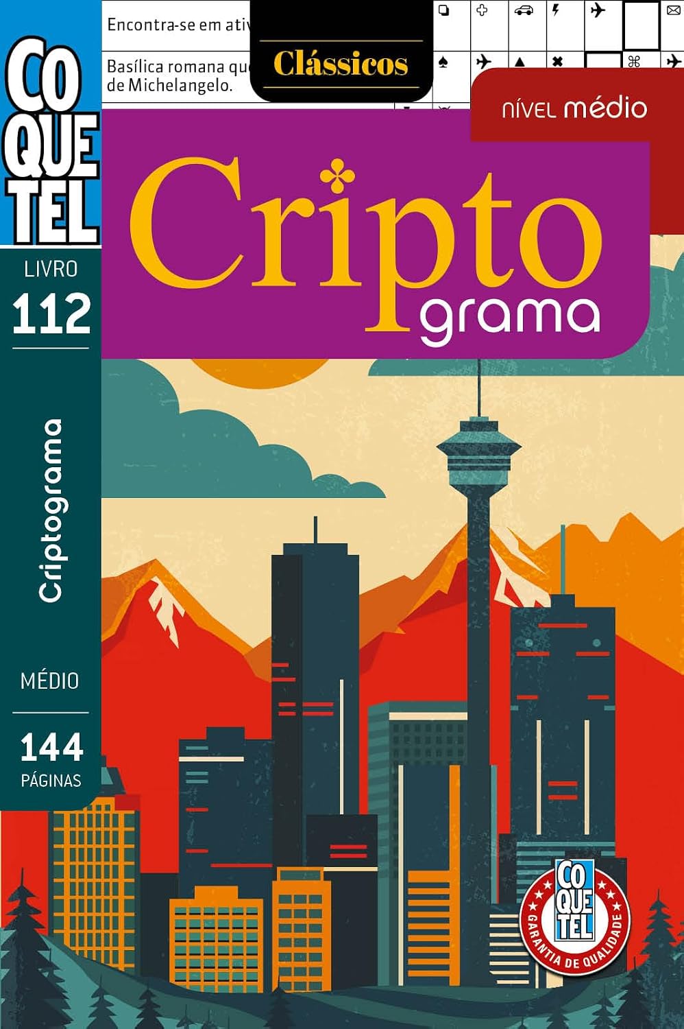 Livro Coquetel Palavras Criptograma 112