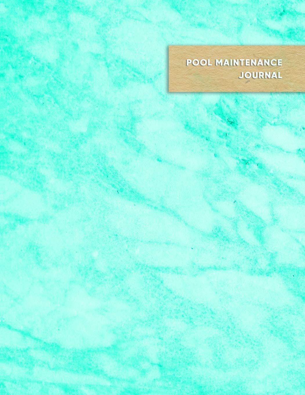 Pool Maintenance Journal: Swimming pool cleaning and repair journal log book for business owners and employees - Aqua teal blue marble cover baixar o livro de graça