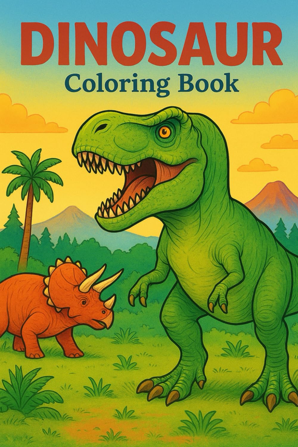 DINOSAUR COLORING: Book with dinosaur drawings to color. (Portuguese Edition) baixar livro de graça