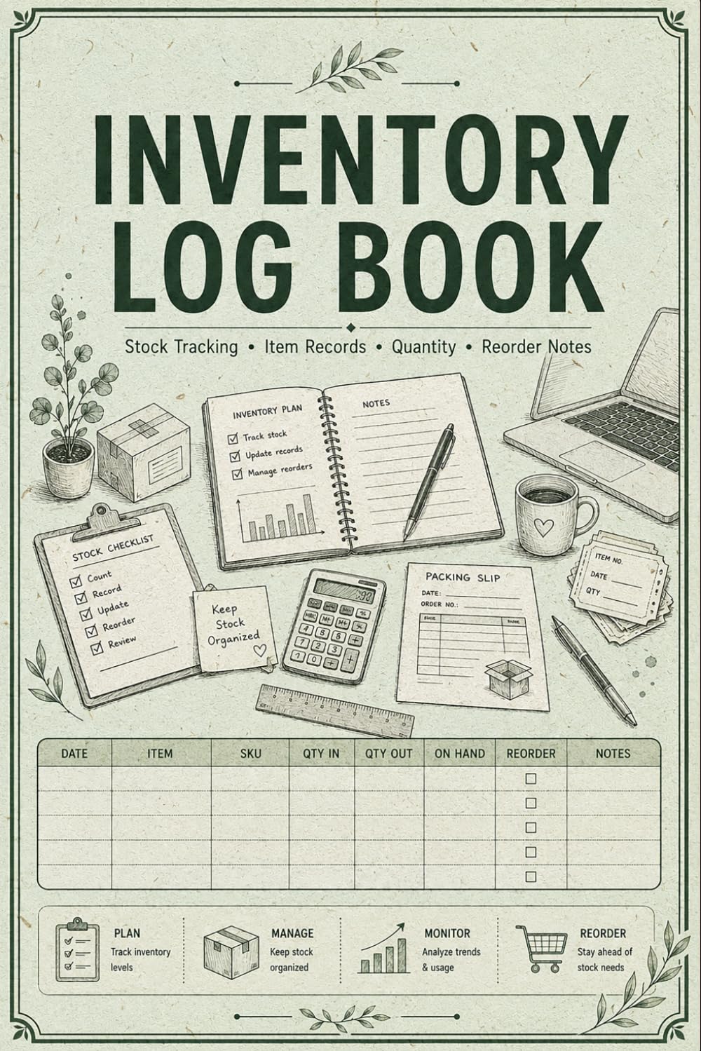 capítulo por capítulo baixar Inventory Log Book: Stock Management Record for Small Business Owners Tracking Product Quantities, Restocking Needs, Supplier Notes, Purchases, Damaged Items, and Stock Changes