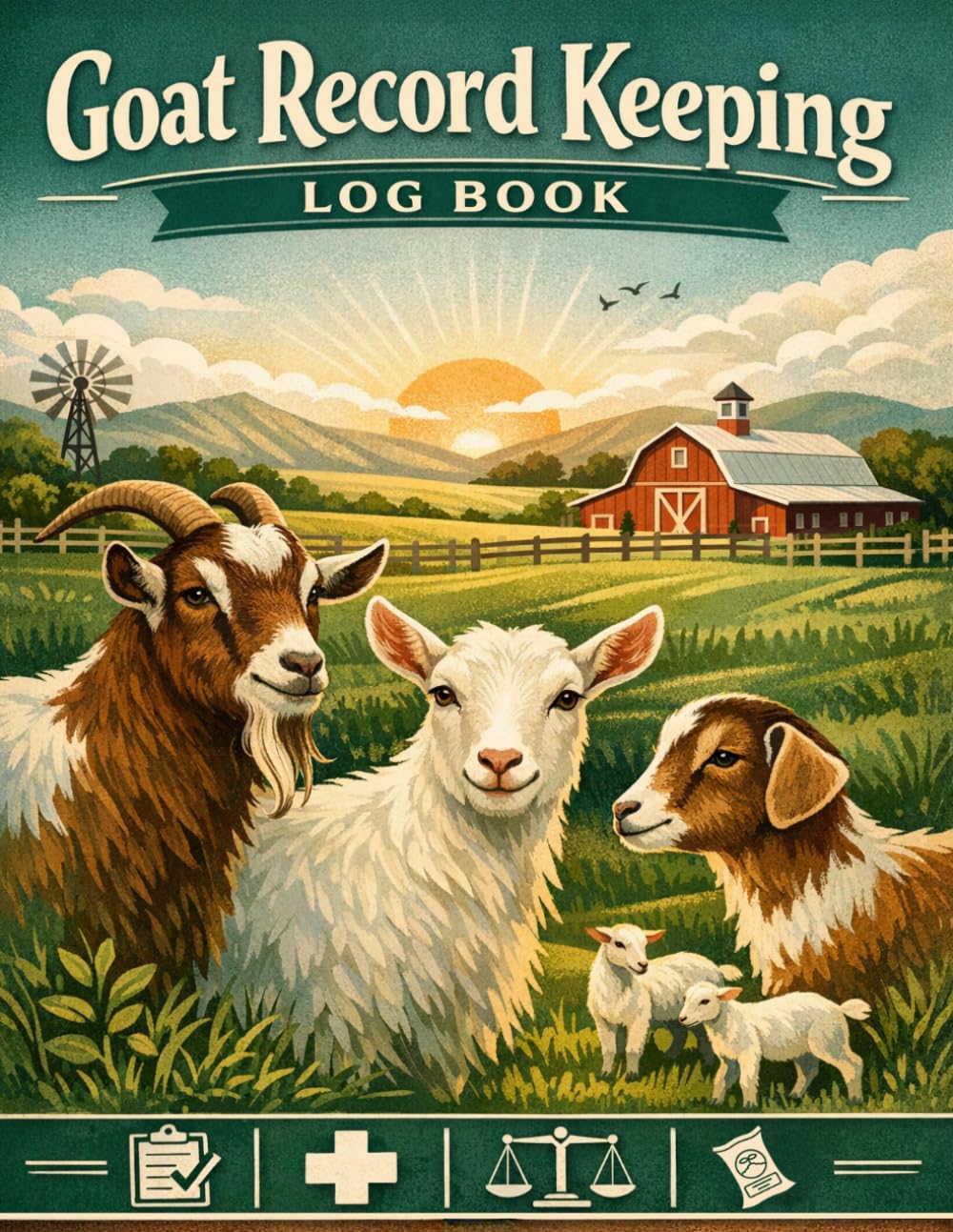Goat Record Keeping Log Book: Complete Herd Management, Health Tracking, Breeding Records, Milk Production Logs & Yearly Summary for Goat Owners and Small Farms baixar o livro de graça