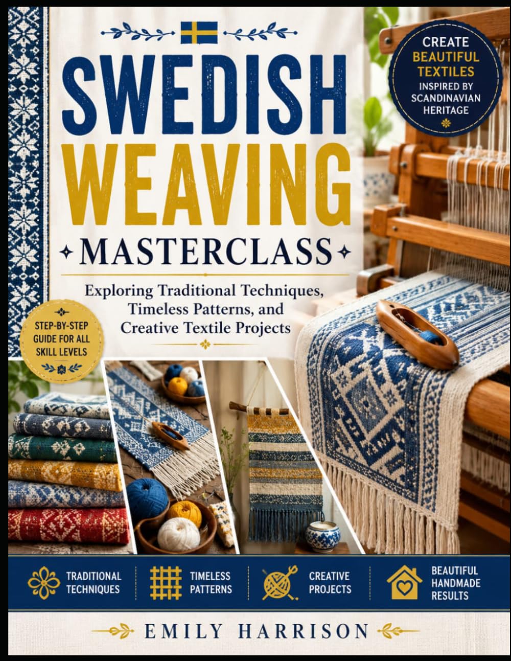 ler totalmente SWEDISH WEAVING MASTERCLASS: EXPLORING TRADITIONAL TECHNIQUES, TIMELESS PATTERNS, AND CREATIVE TEXTILE PROJECTS