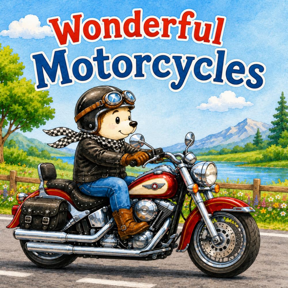 ler totalmente Wonderful Motorcycles: Lovely Animals on Amazing Bikes | Motorcycle Book for Toddlers