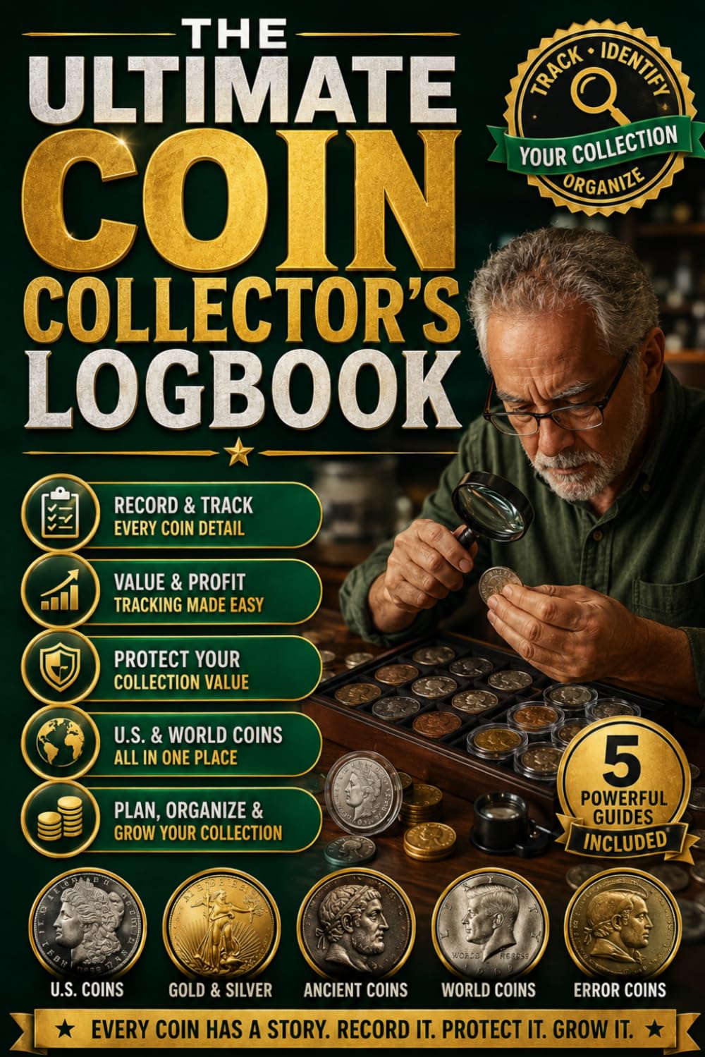 capítulo por capítulo baixar The Ultimate Coin Collector’s Logbook: A Simple & Complete Record Book for Tracking, Identifying, and Organizing Your Coin Collection