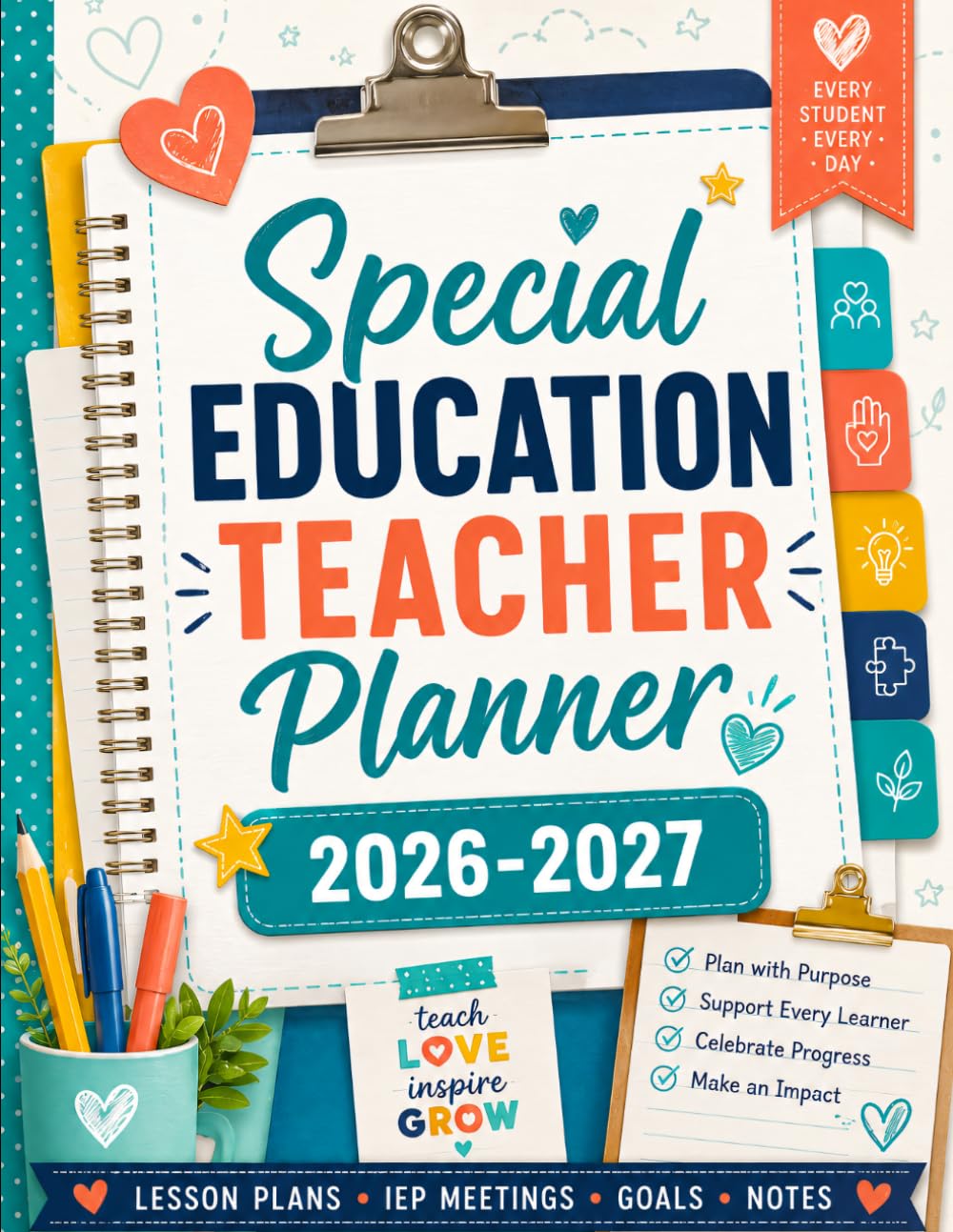 Special Education Teacher Planner: 2026-2027 Academic Year Organizer for IEP Meetings, Accommodations, Progress Monitoring, Service Logs, and Family Communication baixar livro de graça