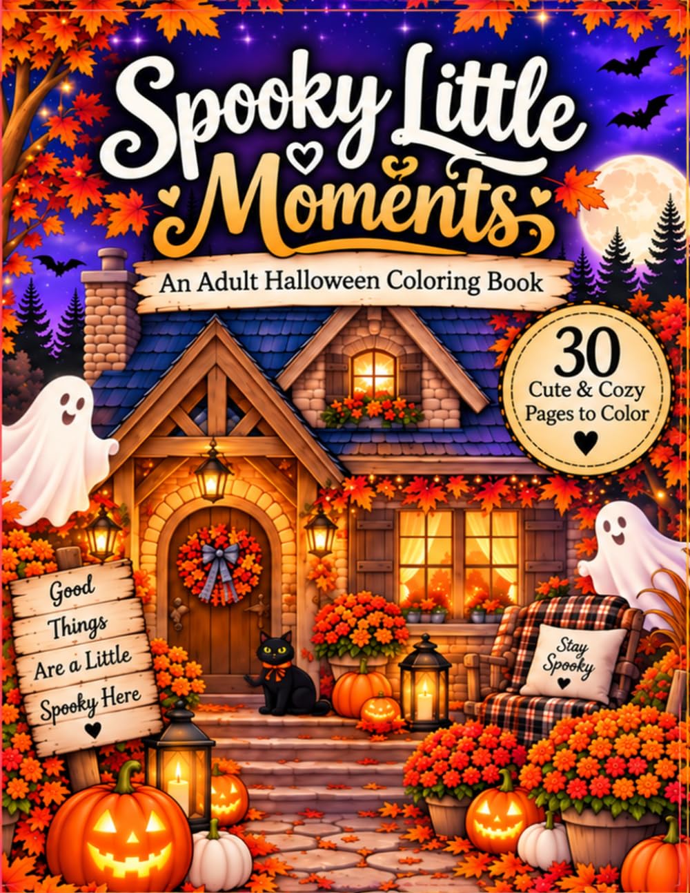 Spooky Little Moments: An Adult Halloween Coloring Book baixar o livro de graça
