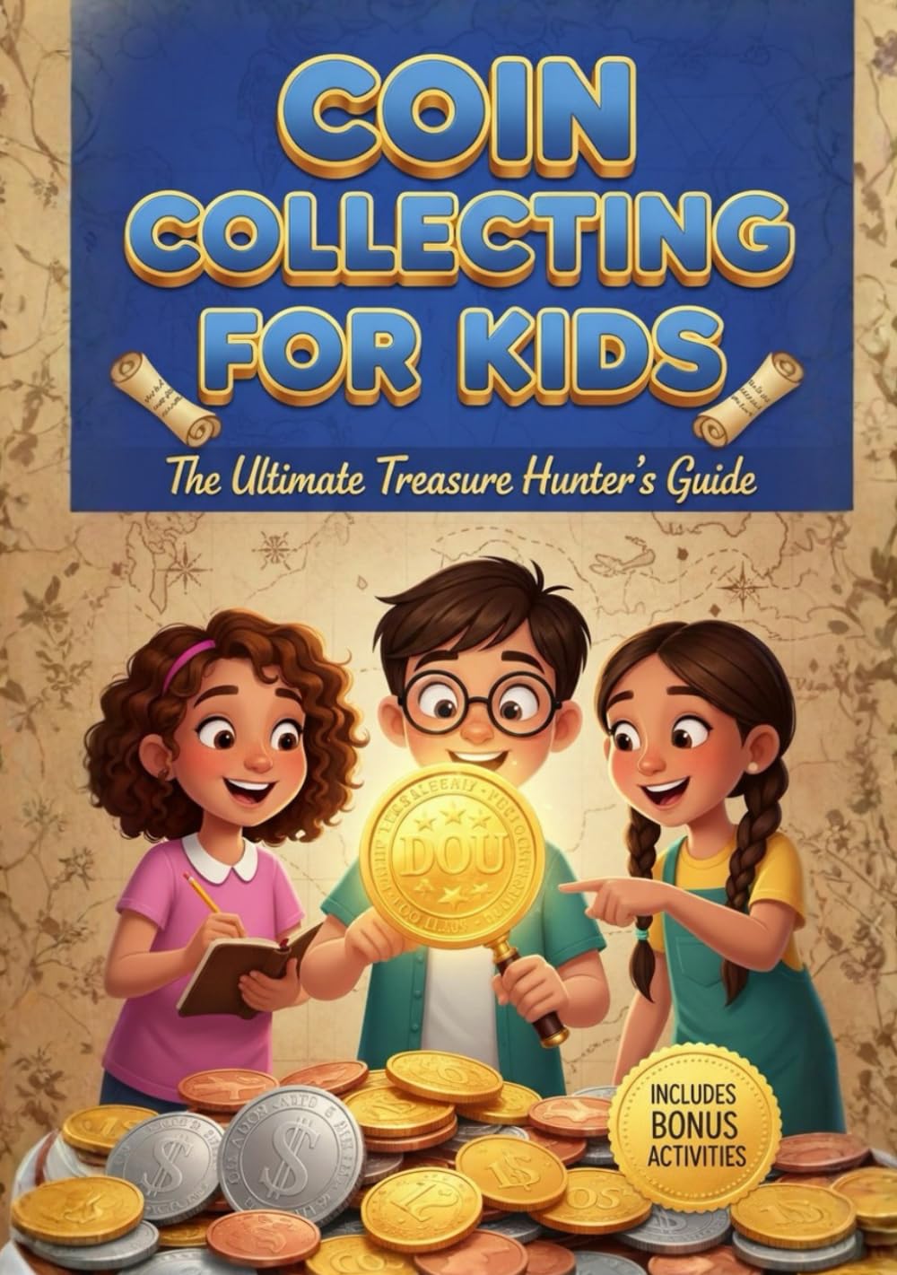 Coin Collecting for Kids: The Ultimate Treasure Hunter’s Guide to Identifying, Valuing, and Organizing Coins (Fully Illustrated with Games & Activities) baixar livro de graça