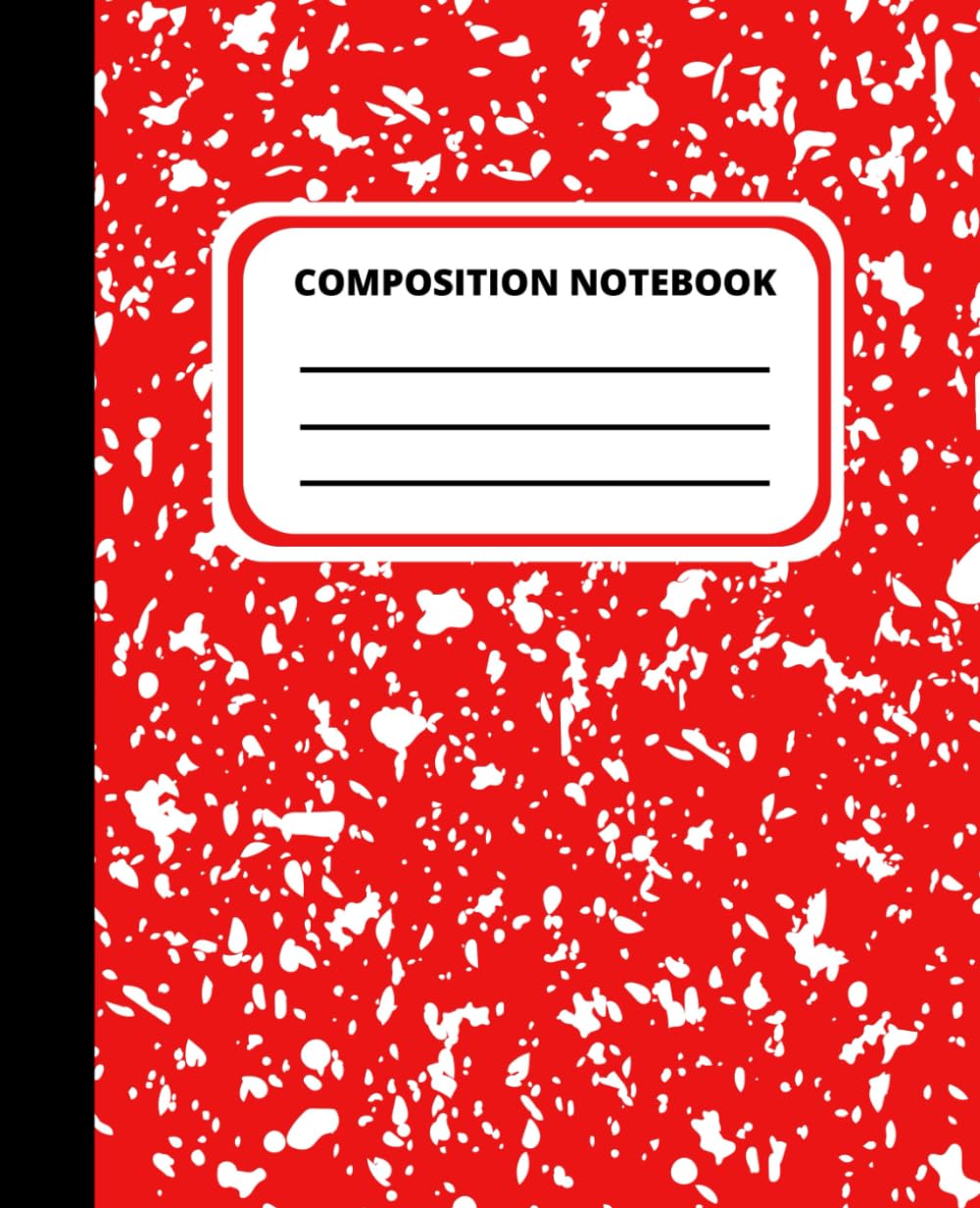 ler totalmente Composition Notebook: Red Marble Wide Ruled White Paper Writing Book for Girls Boys Teens Students with 120 pages 7.5" x 9.25" in size with Matte Cover Notepad for Work School