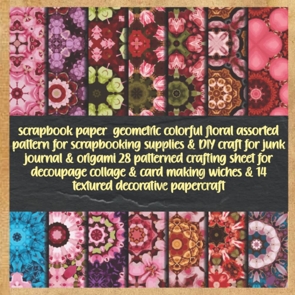 capítulo por capítulo baixar scrapbook paper geometric colorful floral assorted pattern for scrapbooking supplies & DIY craft for junk journal & origami 28 patterned crafting... wiches & 14 textured decorative papercraft
