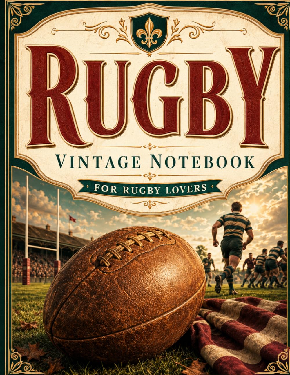 Rugby Vintage Notebook: A Lined Journal for Rugby Lovers, Players, Coaches and Fans baixar livro de graça