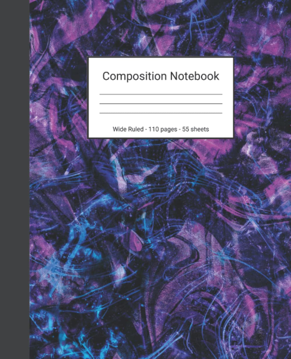 capítulo por capítulo baixar Composition Notebook: Wide Ruled Paper Notebook Journal - Purple Pink And Blue Abstract Painting - Blank Wide Lined Workbook