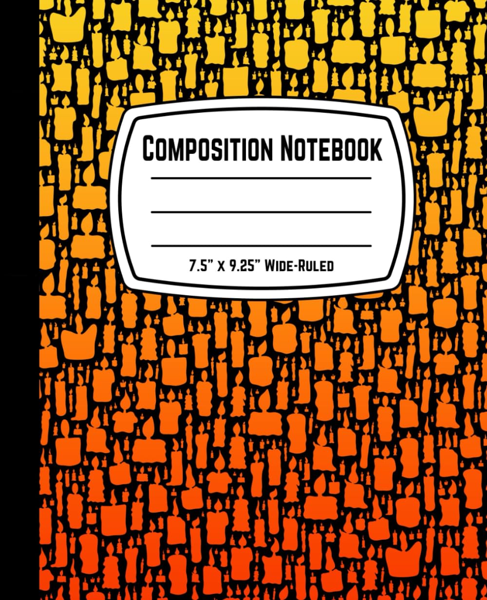 ler totalmente Composition Notebook 7.5" x 9.25" Wide-Ruled: Candle Lined Paper Journal – 110 Pages for Kids, Boys, Girls, Teens, and Adults (Wide-Ruled Notebook)