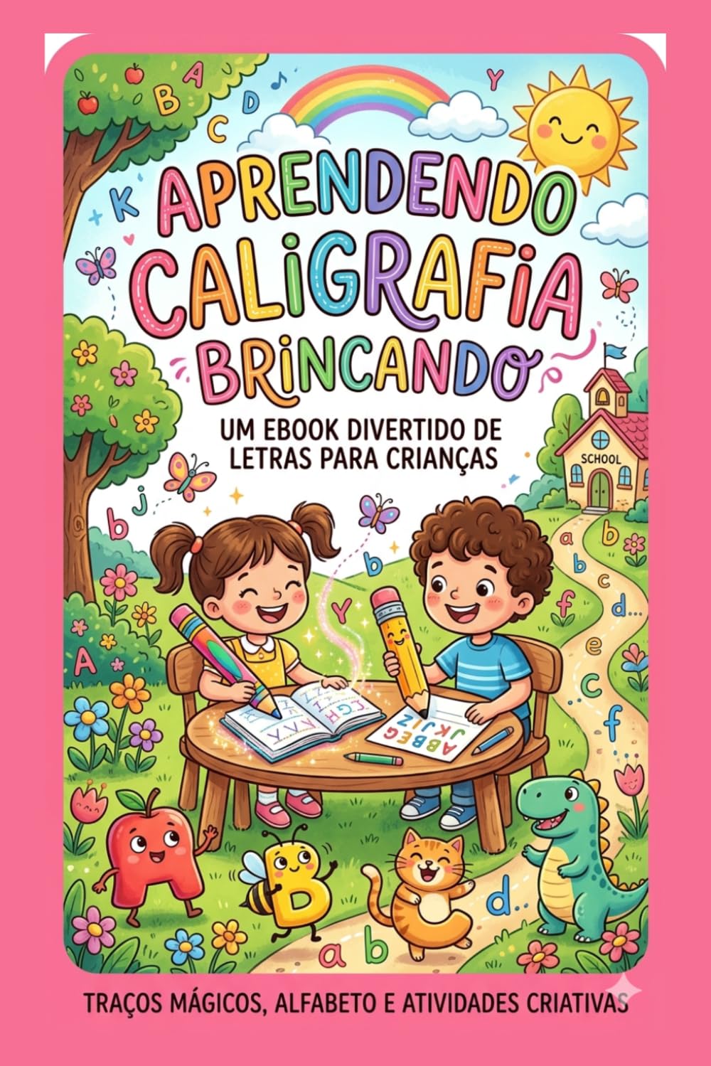 Aprendendo Caligrafia Brincando (Portuguese Edition)