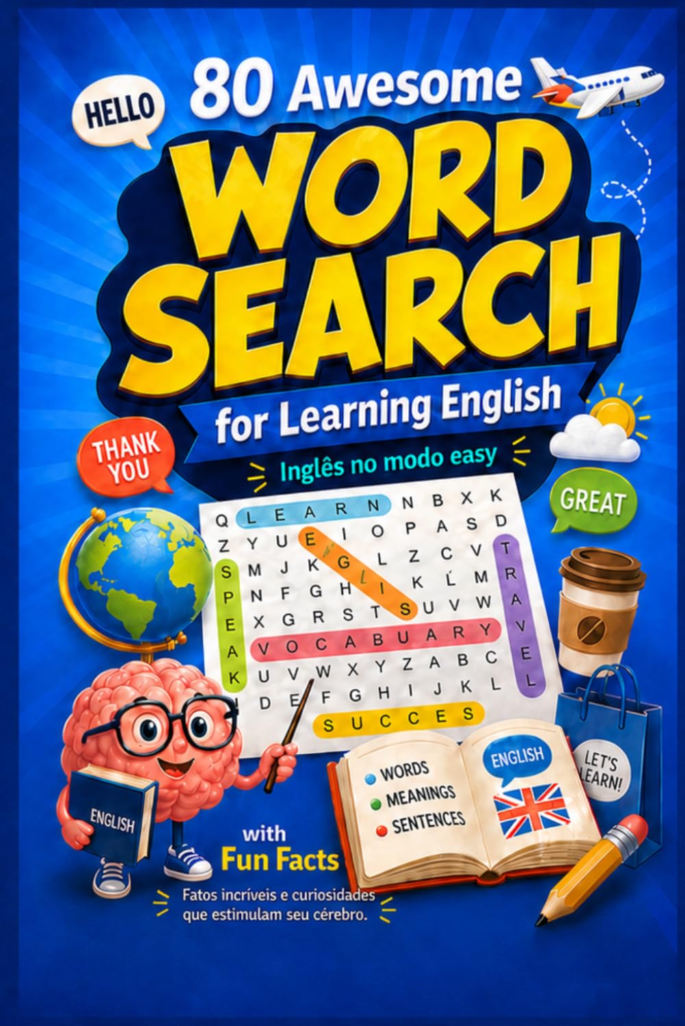 Word Search for Learning English: Inglês no modo easy (English Módulo 1-10) (Portuguese Edition) baixar o livro de graça