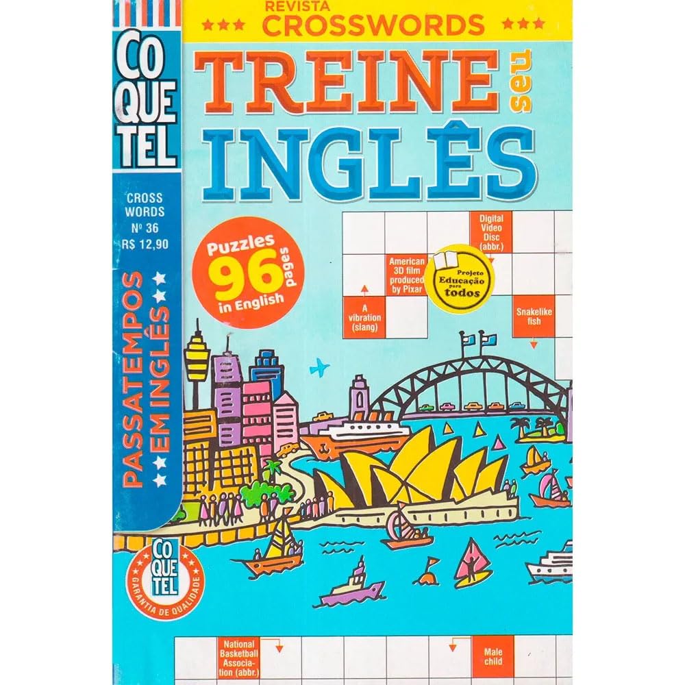 Palavras Cruzadas Coquetel Treine seu Inglês 36