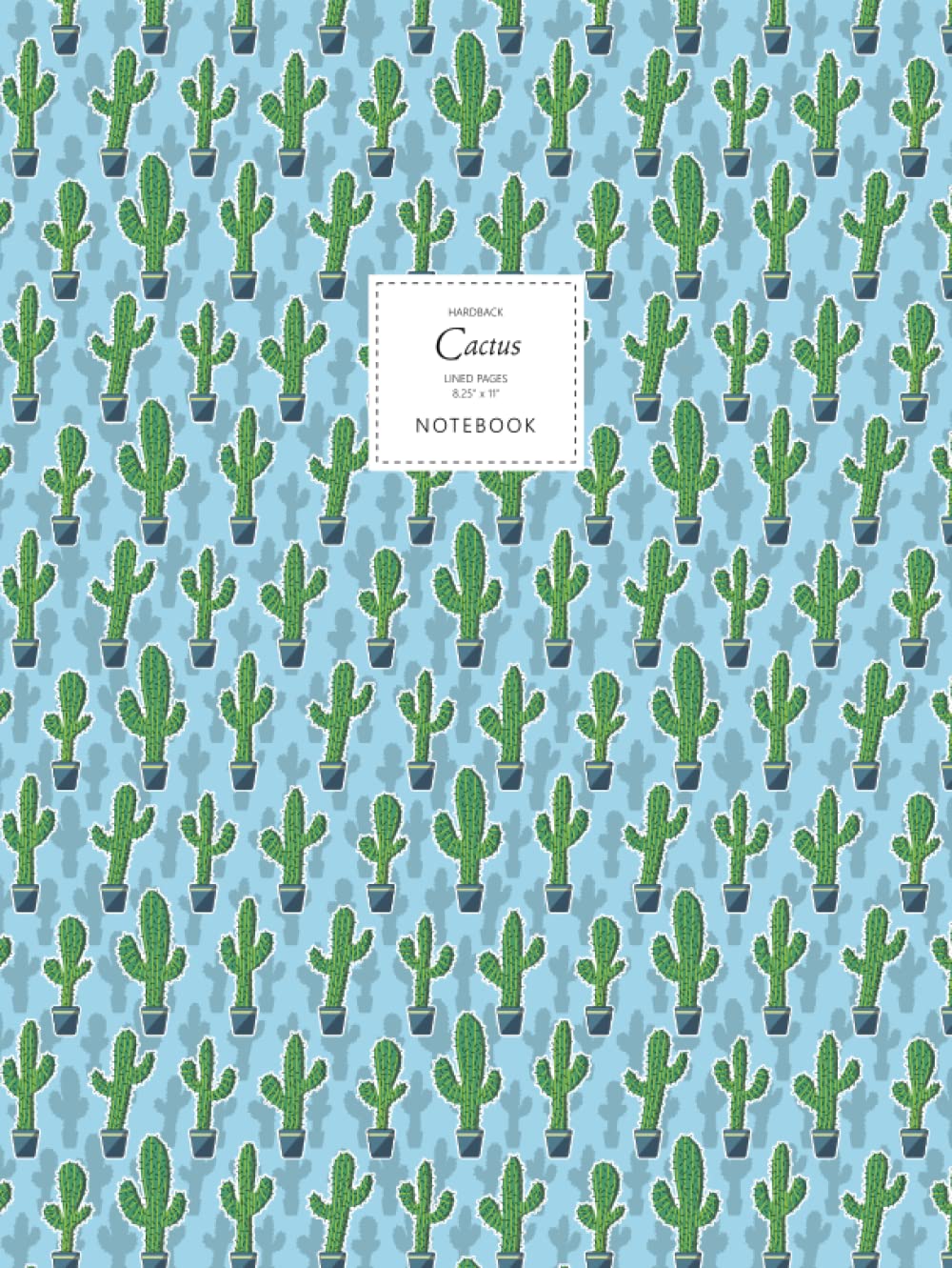 Cactus Notebook - Lined Pages - 8.25" x 11" - Hardback: (Saguaro Sky Blue Edition) Large Hard Cover Notebook 192 lined pages (8.25 x 11 inches / 20.96 x 27.94cm / Near A4) baixar livro de graça