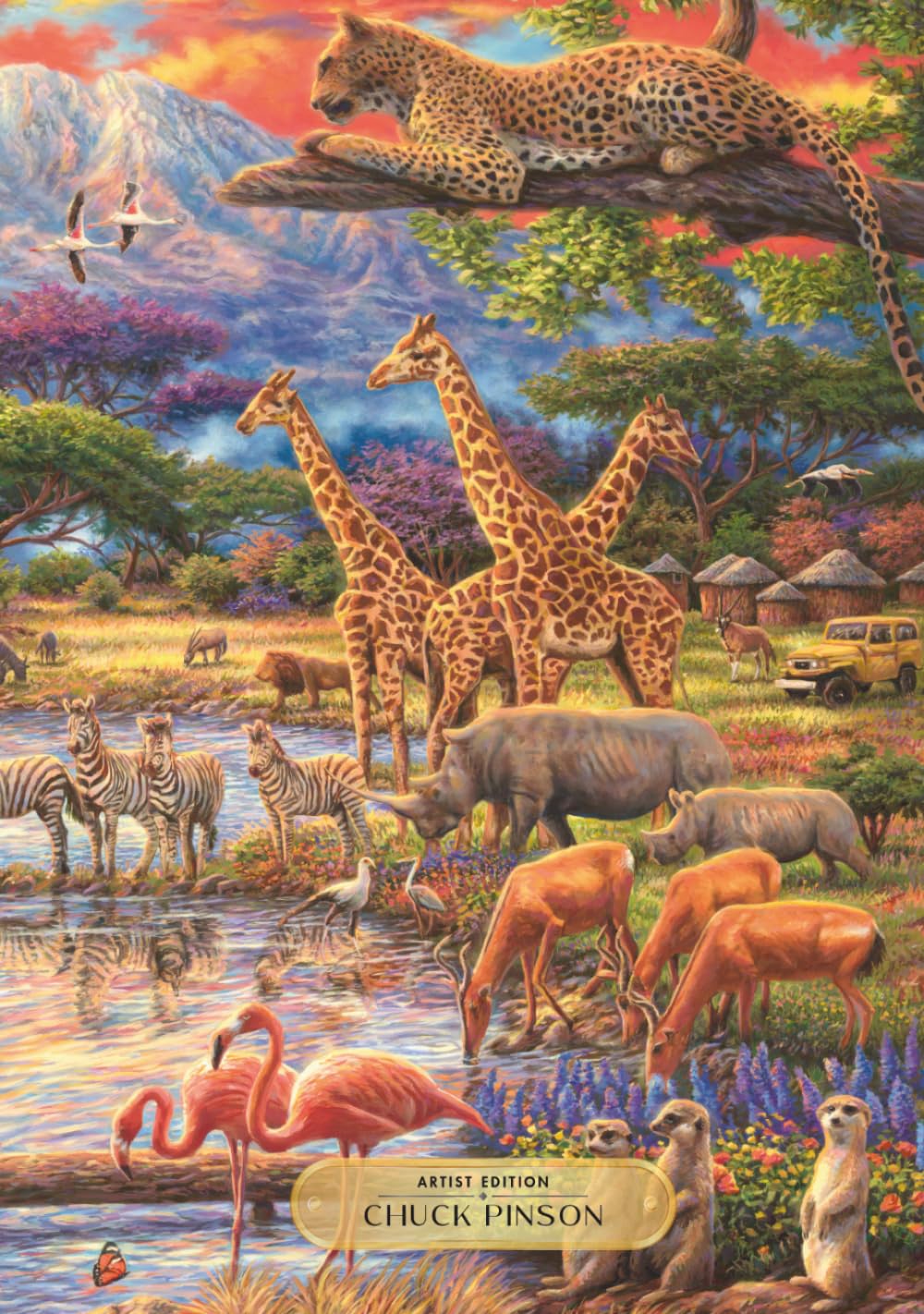 ler totalmente Diamond Daily: Diamond Painting Logbook | Artist Edition Featuring Chuck Pinson - Wild Africa