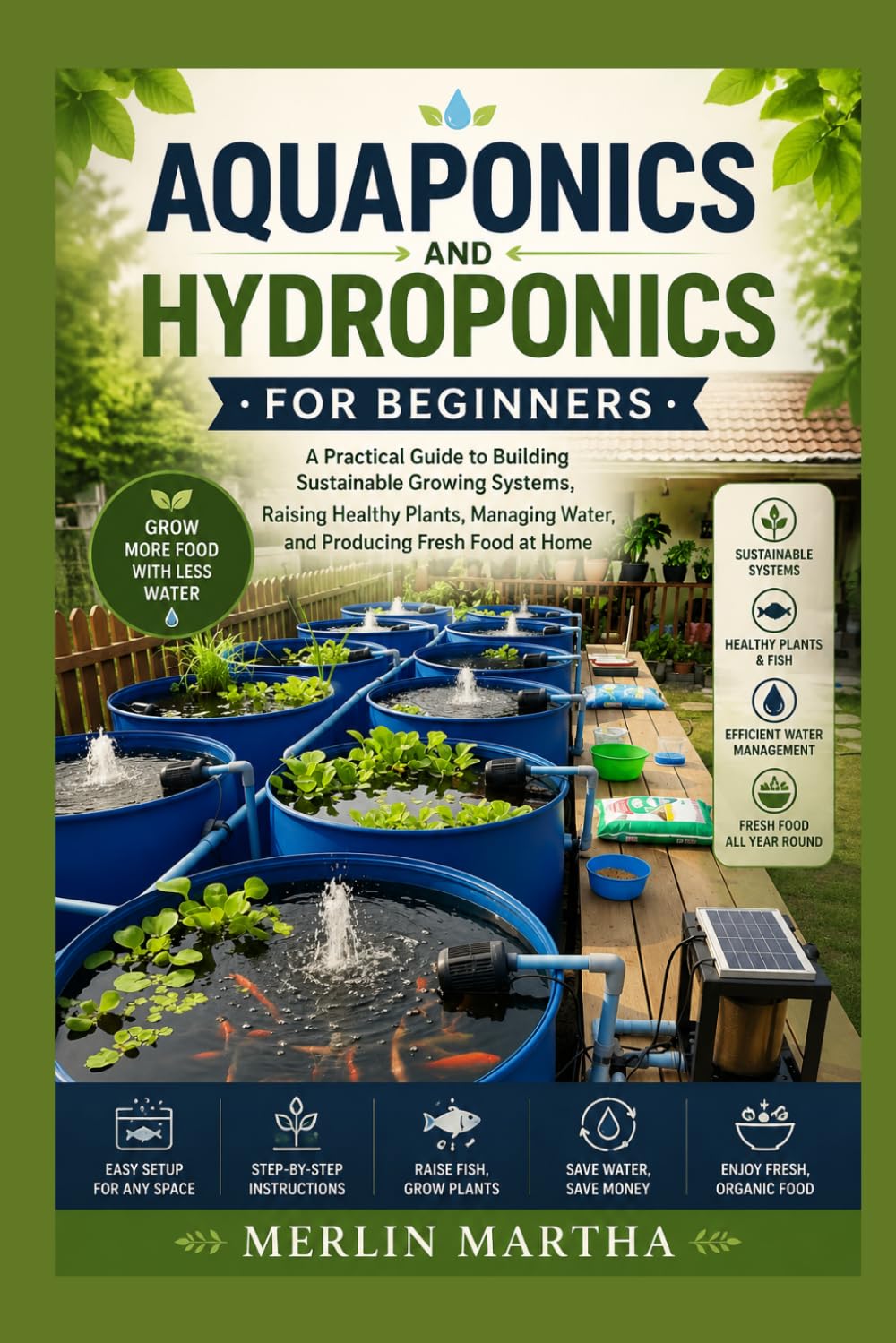 ler totalmente Aquaponics and Hydroponics for Beginners: A Practical Guide to Building Sustainable Growing Systems, Raising Healthy Plants, Managing Water, and Producing Fresh Food at Home