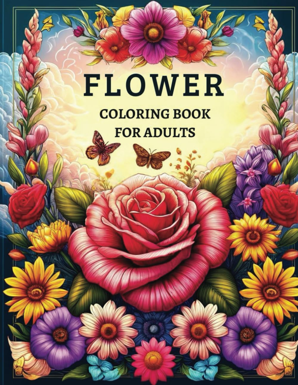 Flower Coloring Book For Adults: 40 Garden Patterns and Botanical Floral Prints: A Coloring Book for Adults, Teens and Women with Beautiful Swirls,... Wreaths, and Vases and Bouquets" baixar livro de graça