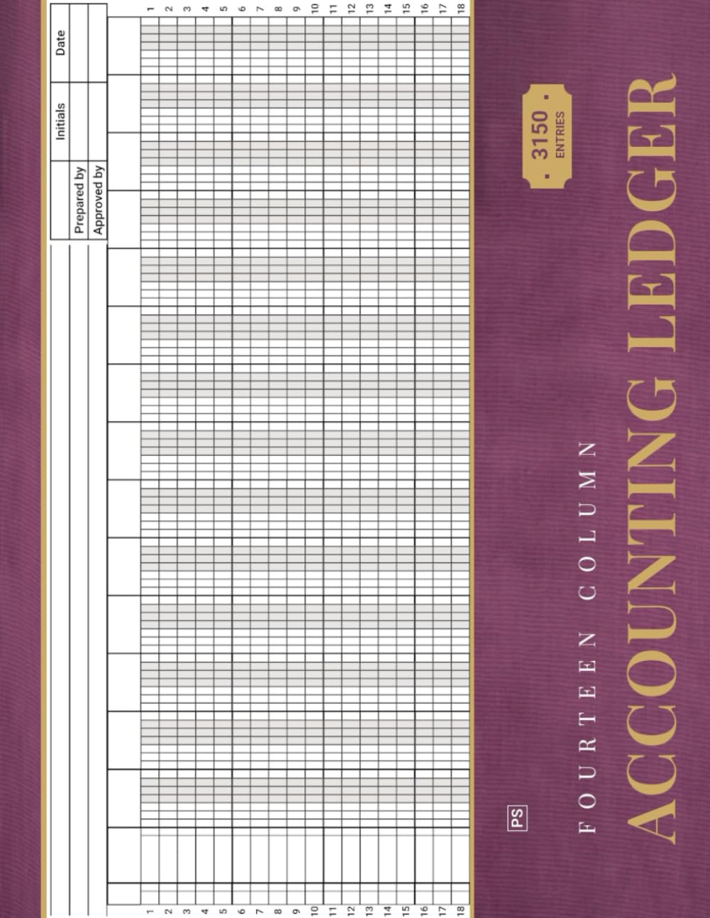ler totalmente 14 Column Accounting Ledger: Fourteen Columnar Pads / Paper Book.