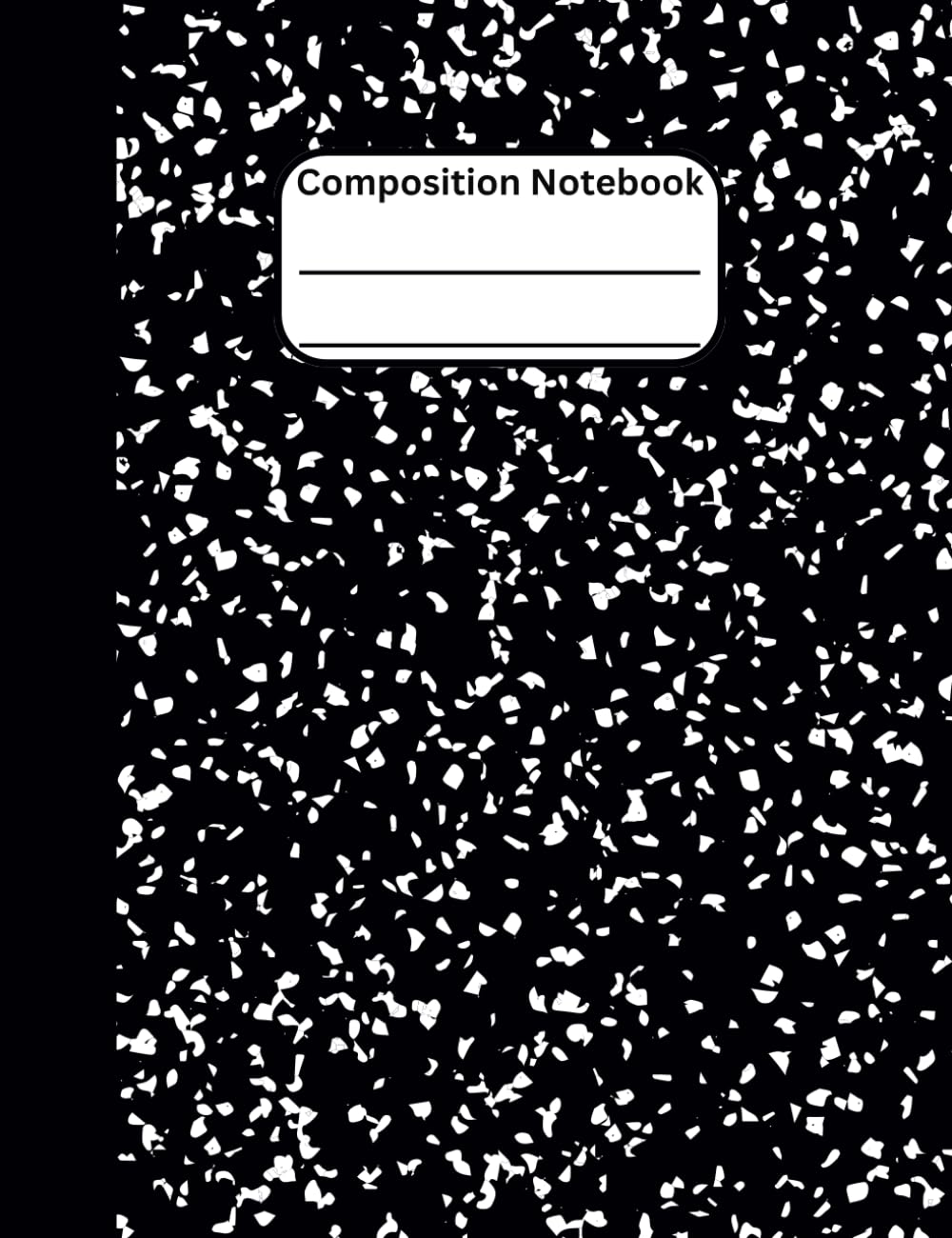 capítulo por capítulo baixar Black Composition Notebook College Ruled: 9.75x7.5 Size, Glossy Cover, 110 Pages, Version 1B