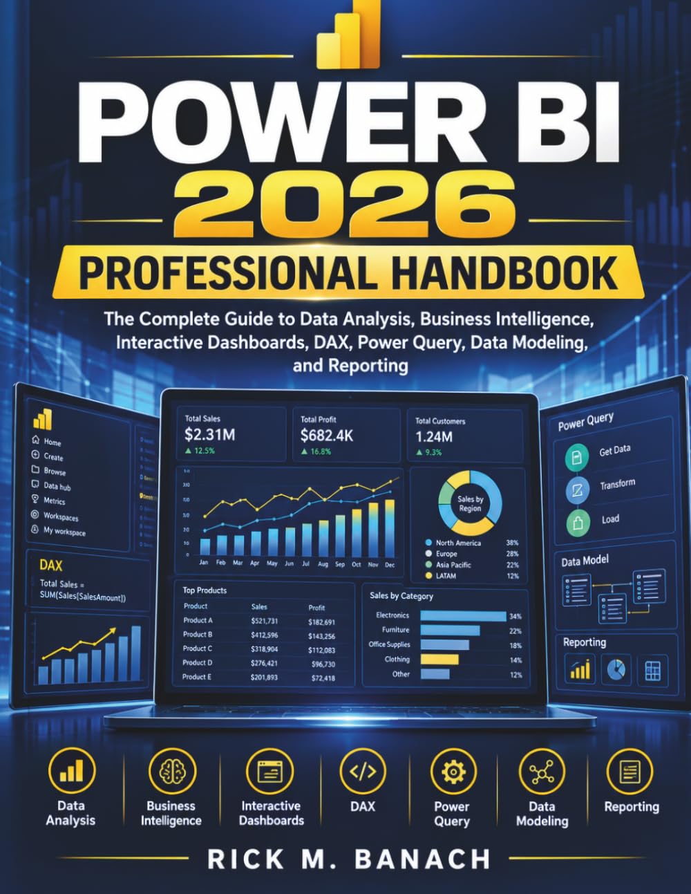 ler totalmente Power BI 2026 Professional Handbook: The Complete Guide to Data Analysis, Business Intelligence, Interactive Dashboards, DAX, Power Query, Data Modeling, and Reporting