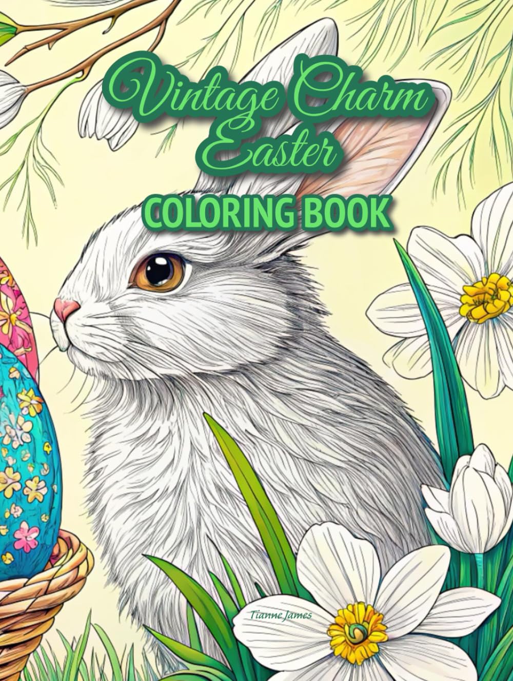 Vintage Charm Easter Coloring Book: Featuring Old-Fashioned Easter Scenes with Children, Egg Hunts, Festive Decorations, Cats, and Bunnies baixar livro de graça