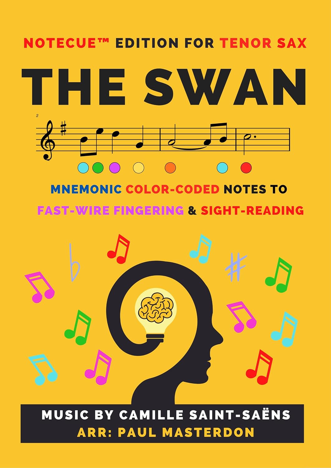 ler totalmente The Swan, from Carnival of the Animals - Sheet Music for Tenor Sax (Notecue™ Edition): Mnemonic Color-Coded Notes to Fast Wire Fingering & Sight Reading (Tenor Sax Mnemonics Book 3) (English Edition)