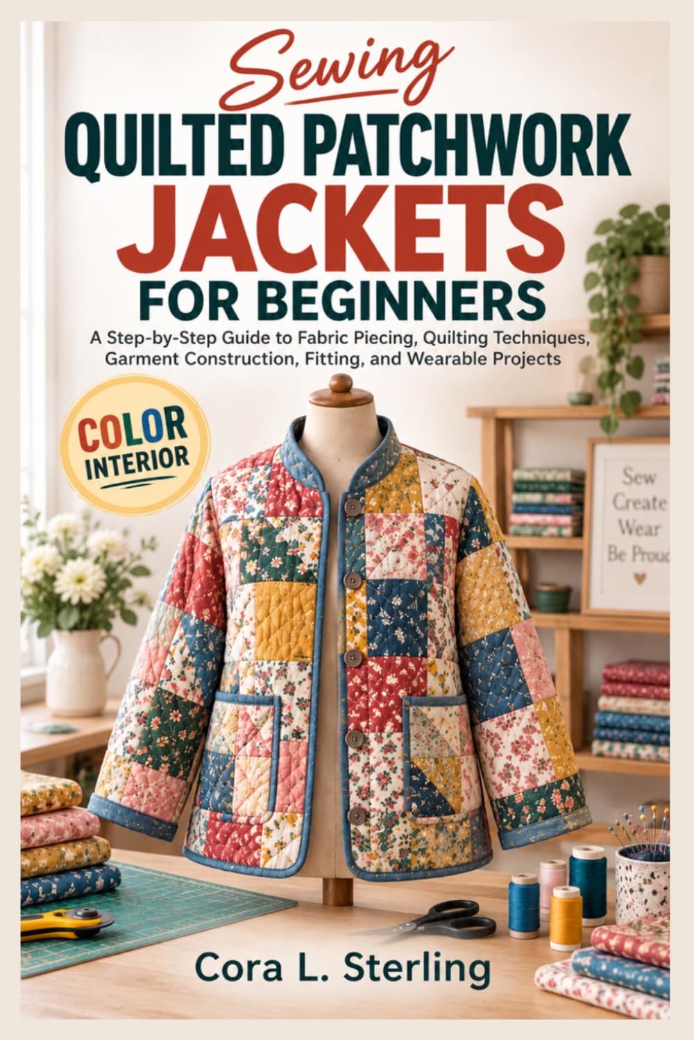 Sewing Quilted Patchwork Jackets For Beginners: A Step-by-Step Guide to Fabric Piecing, Quilting Techniques, Garment Construction, Fitting, and Wearable Projects baixar livro de graça