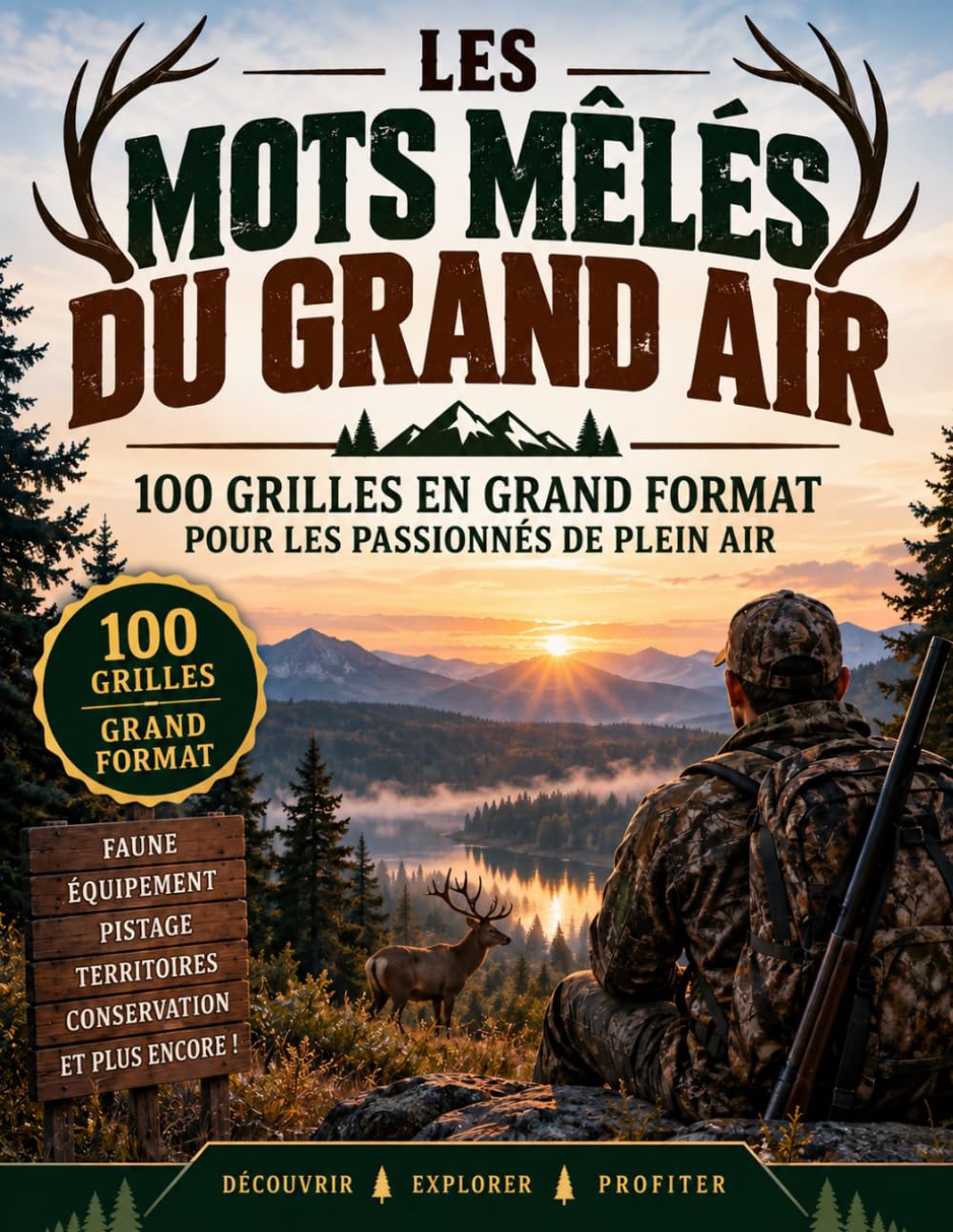 LES MOTS MÊLÉS DU CHASSEUR: 100 grilles en grand format sur la chasse et le plein air (French Edition) baixar o livro de graça