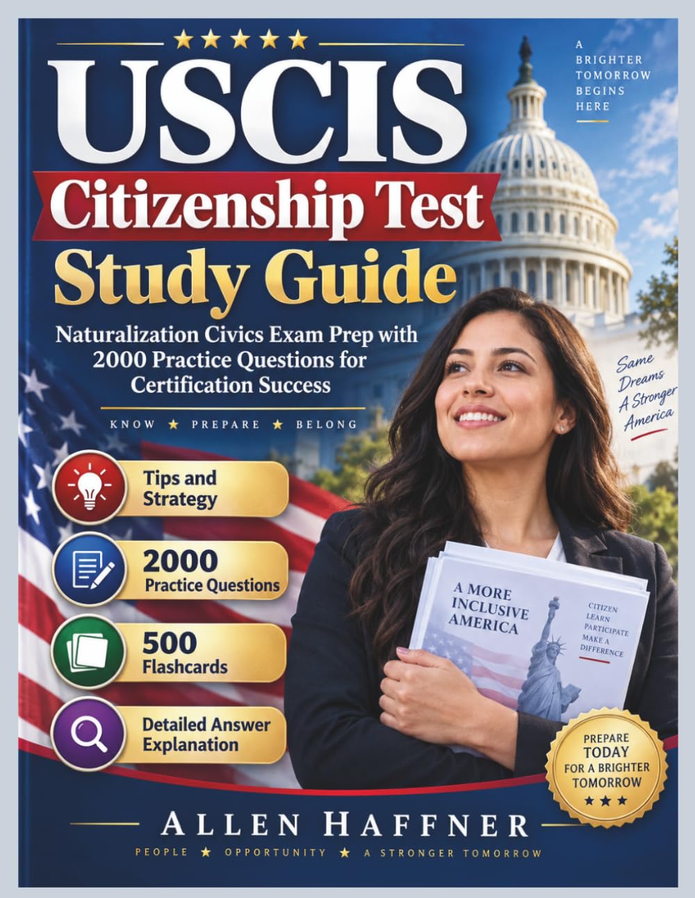 USCIS Citizenship Test Study Guide: Naturalization Civics Exam Prep with 2000 Practice Questions for Certification Success baixar livro de graça