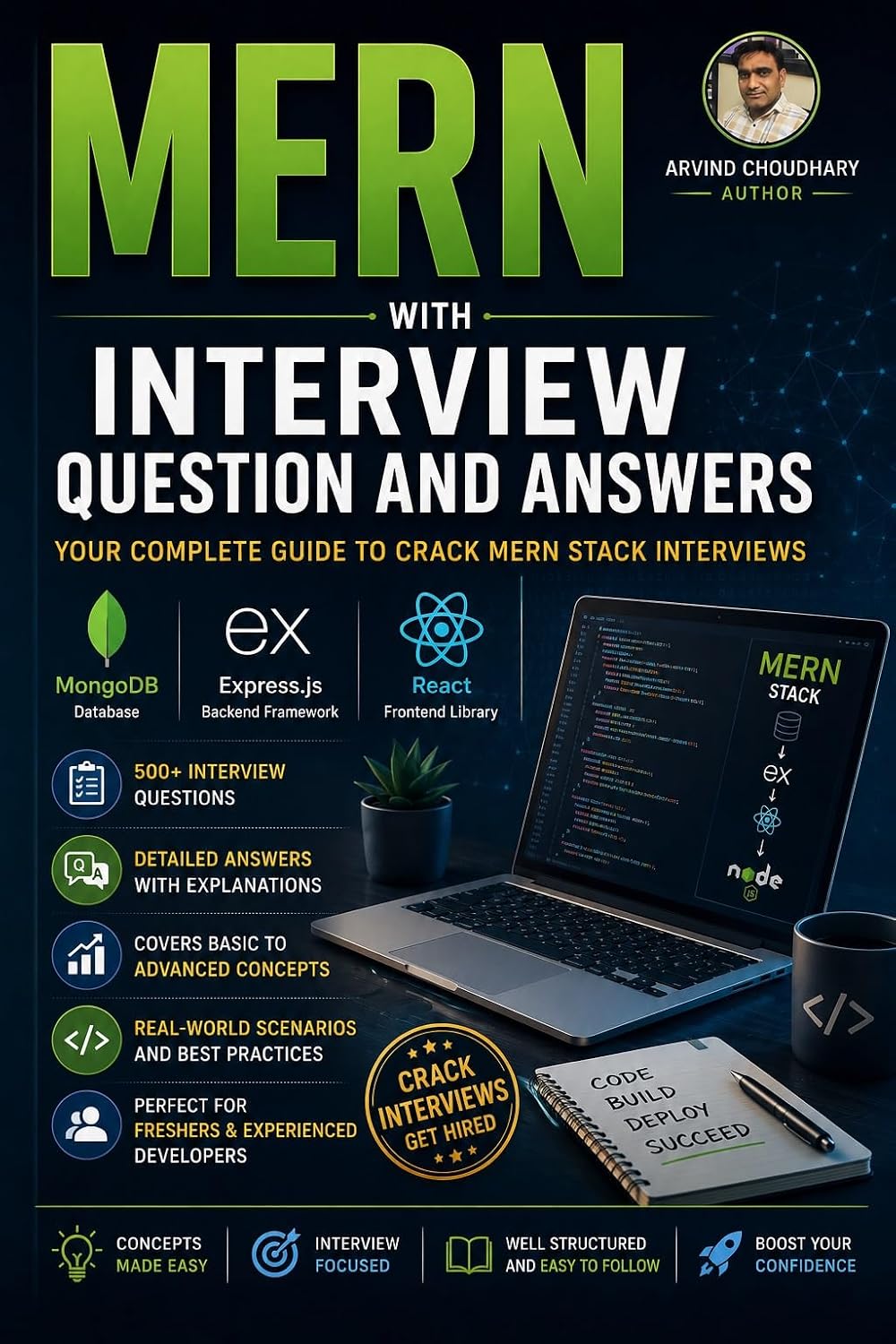 capítulo por capítulo baixar MERN with MERN Interview questions and answers: MERN Stack Interview Questions and Answers: Complete Guide to MongoDB, Express.js, React, Node.js, Full... Coding and Technical (English Edition)