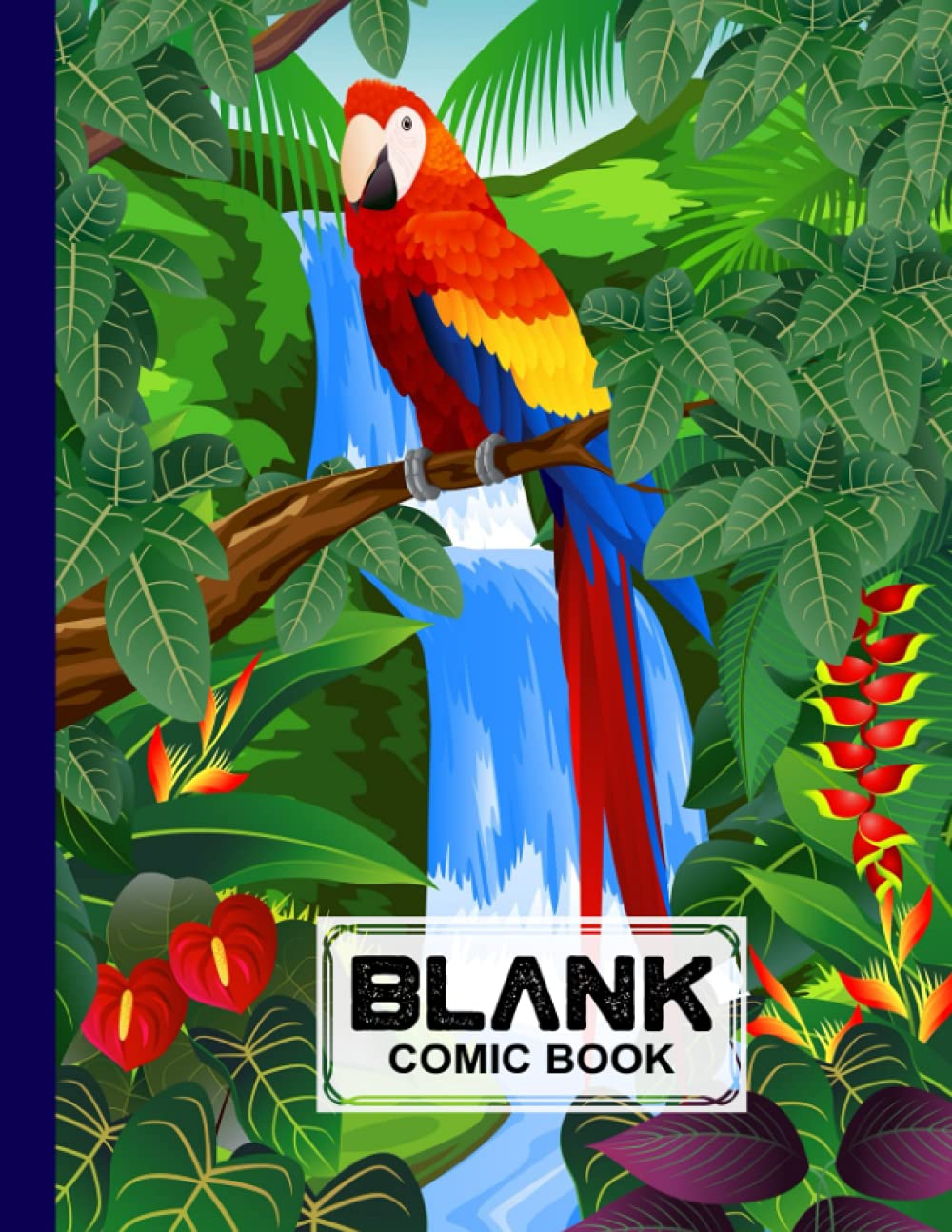 Blank Comic Book: Parrots Cover Blank Comic Book, Create Your Own Story, Journal, Notebook, Sketchbook for Kids and Adults, 120 Pages - Size 8.5" x 11" Notebook by Bruno Burger baixar o livro de graça