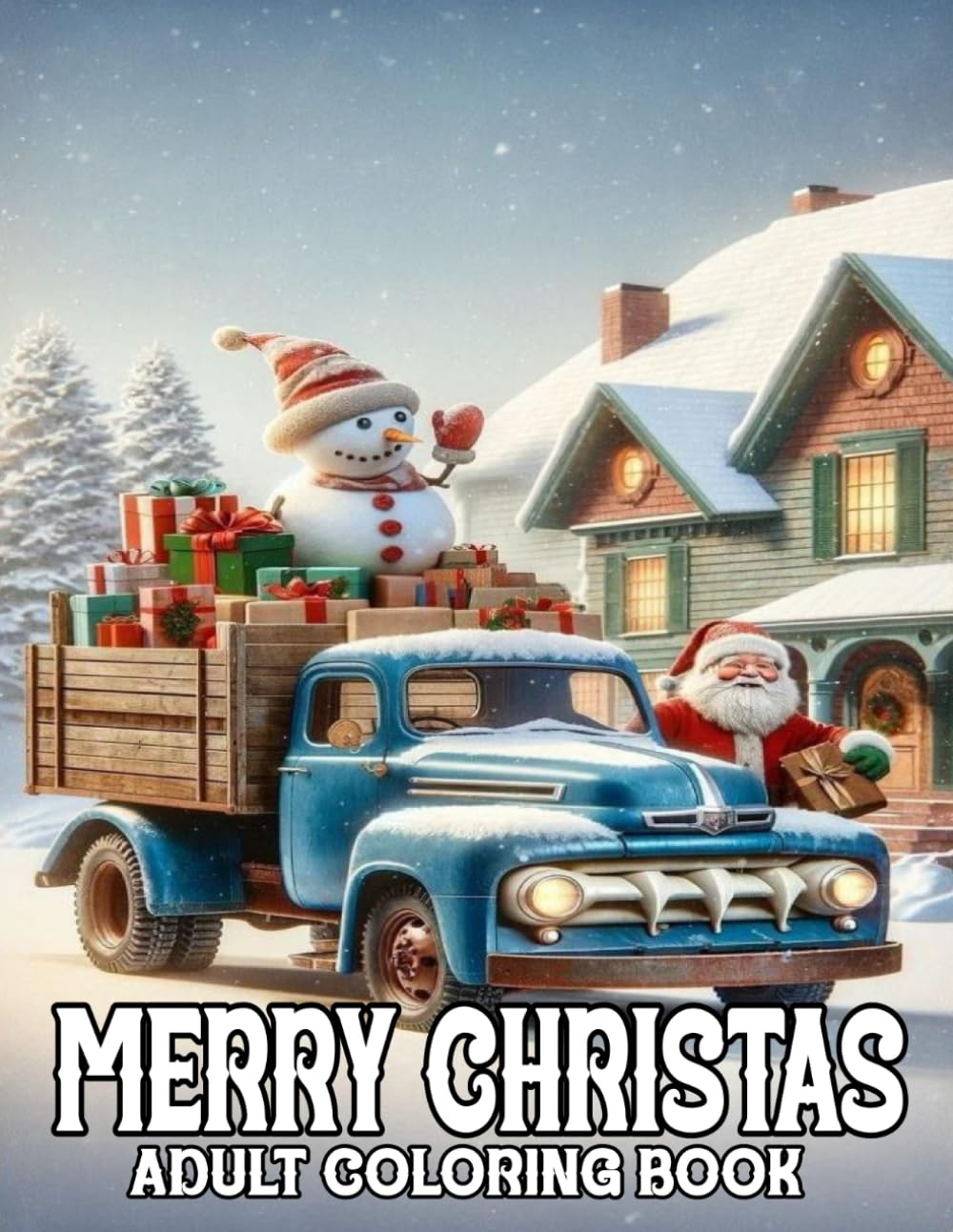 ler totalmente Merry Christmas Coloring Book For Adult: Merry Christmas Coloring Book Winter Scenes Holiday Christmas Winter Season Large Print Coloring Book For Adults.