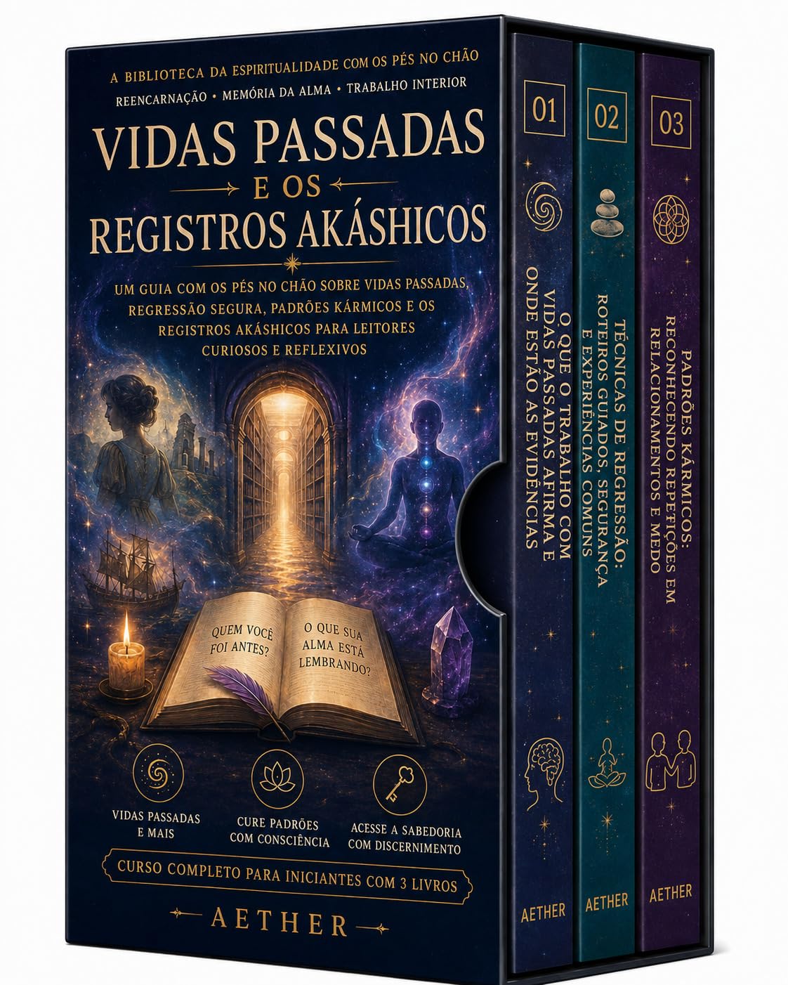 Vidas passadas e os Registros Akáshicos - Um guia fundamentado sobre vidas passadas, regressão segura, padrões kármicos e os Registros Akáshicos para leitores curiosos e reflexivos baixar o livro de graça