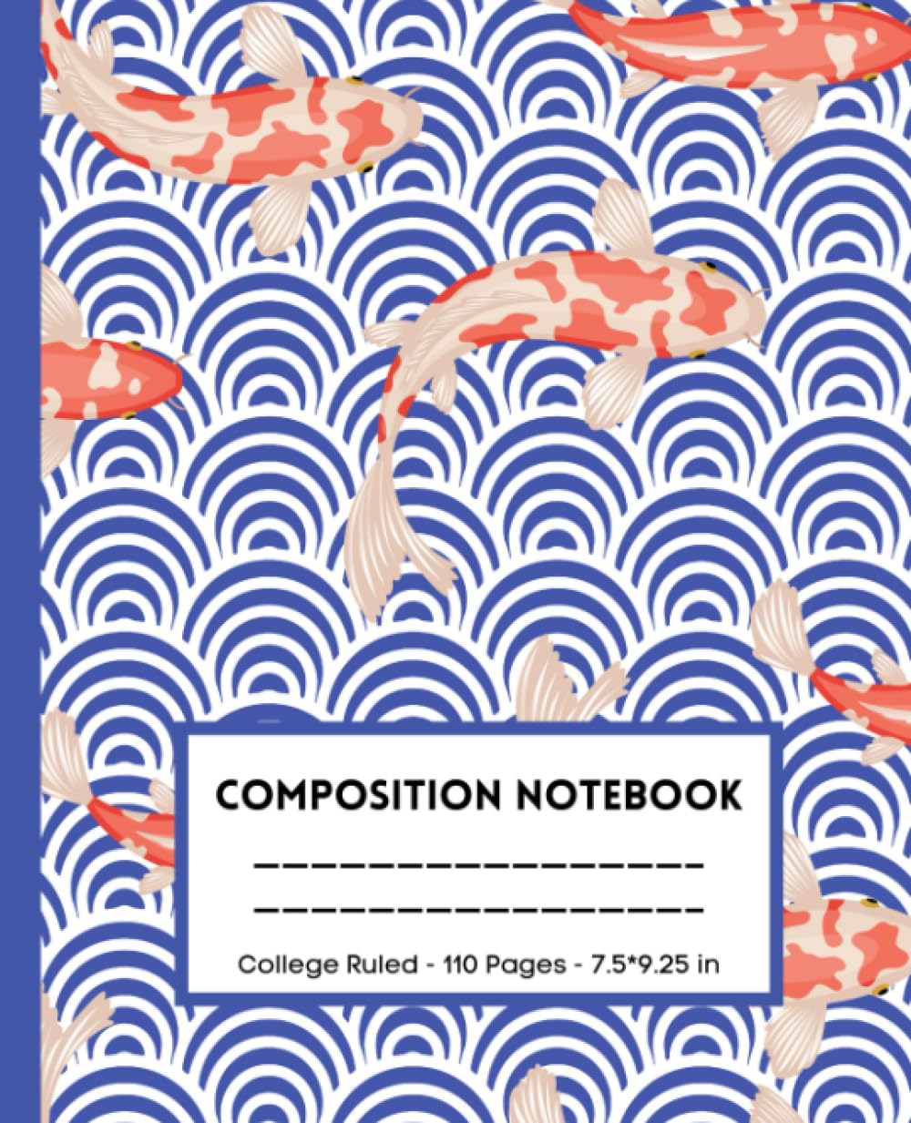 Composition Notebook College Ruled: Japanese Koi Fish Notebook For Women, Men, Young Adults and Teens | 110 Pages, Lined Paper, 7.5 X 9.25" | Japanese Art Aesthetic Notebook baixar o livro de graça