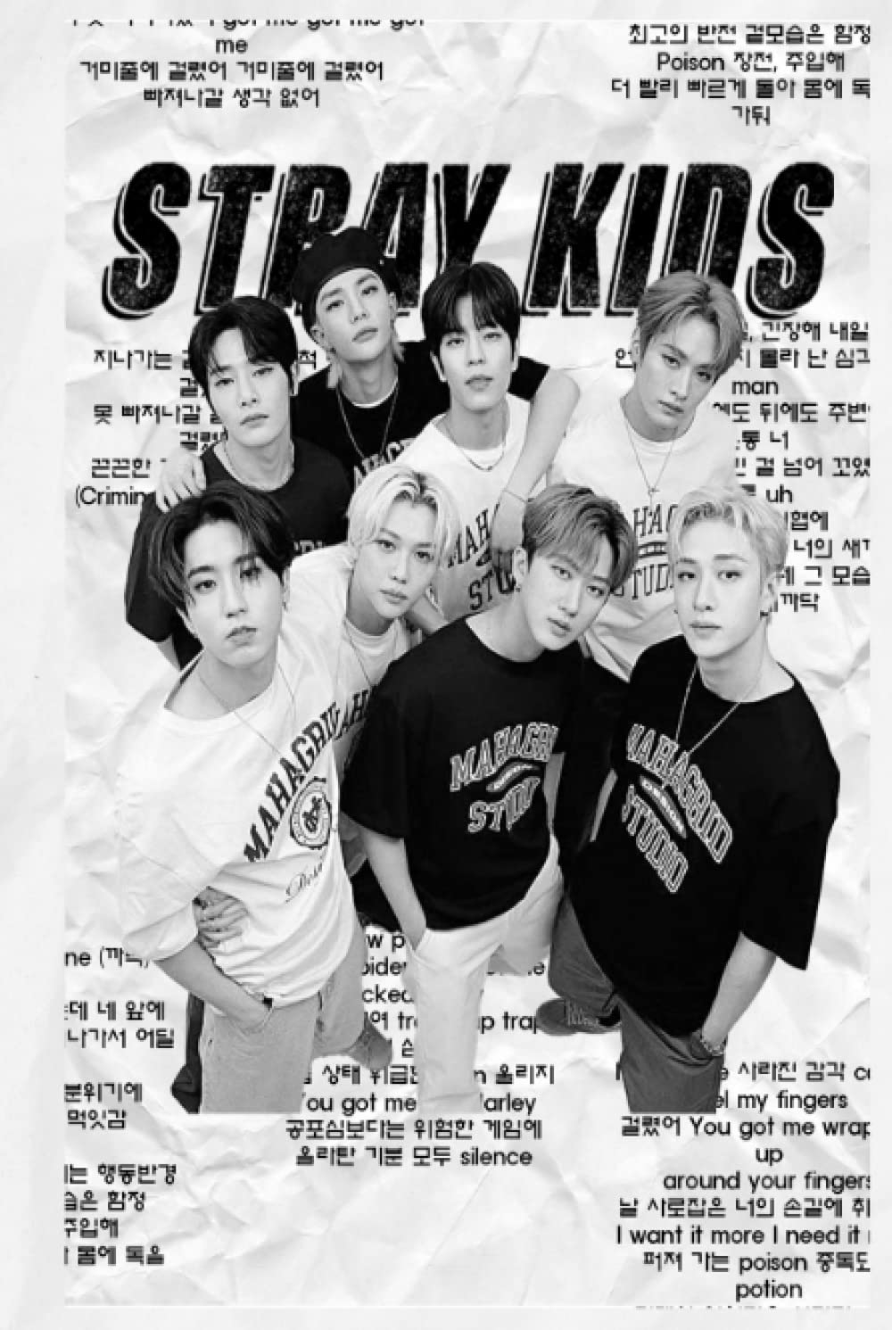 ler totalmente Stray Kids KPop Lined Notebook- Hardcover 200 pages