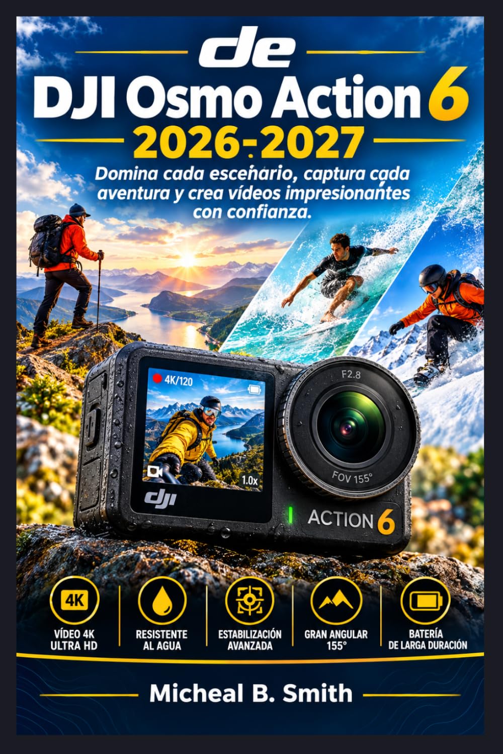 de DJI Osmo Action 6 (2026): Domina cada escenario, captura cada aventura y crea vídeos impresionantes con confianza. (Spanish Edition)