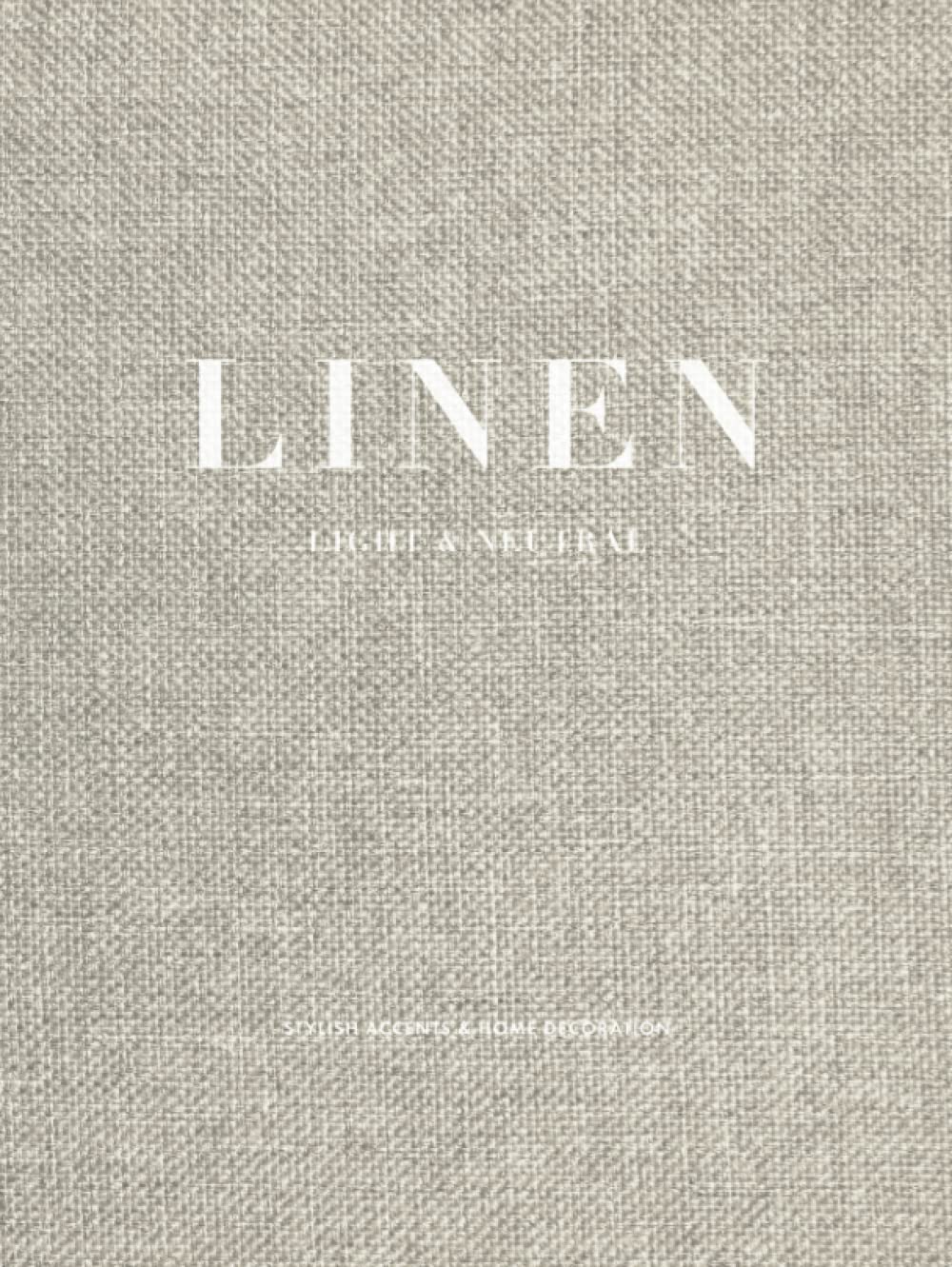 ler totalmente Light Neutral Linen - Decorative Hardcover Display Book | Linen Style Home Accents for Coffee Table Display (Realistic Fabric Effect Cover): Ideal... | Minimal Internal Layout (Fabric Accents)