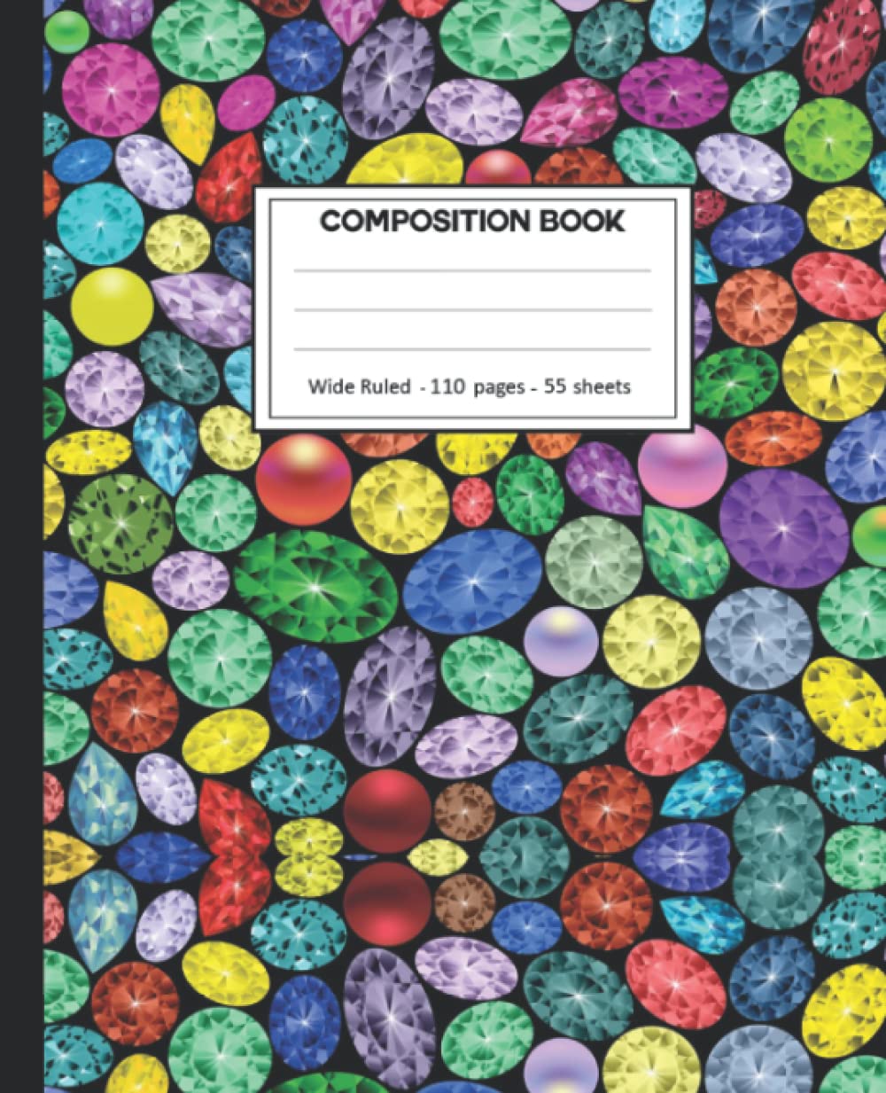 Composition Notebook: Composition Notebook with Rainbow with gems for School. baixar livro de graça