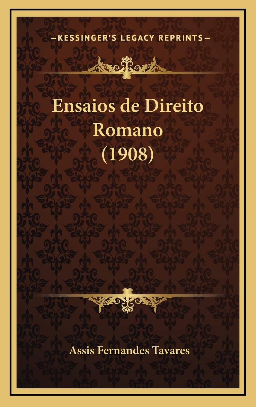 capítulo por capítulo baixar Ensaios de Direito Romano (1908)