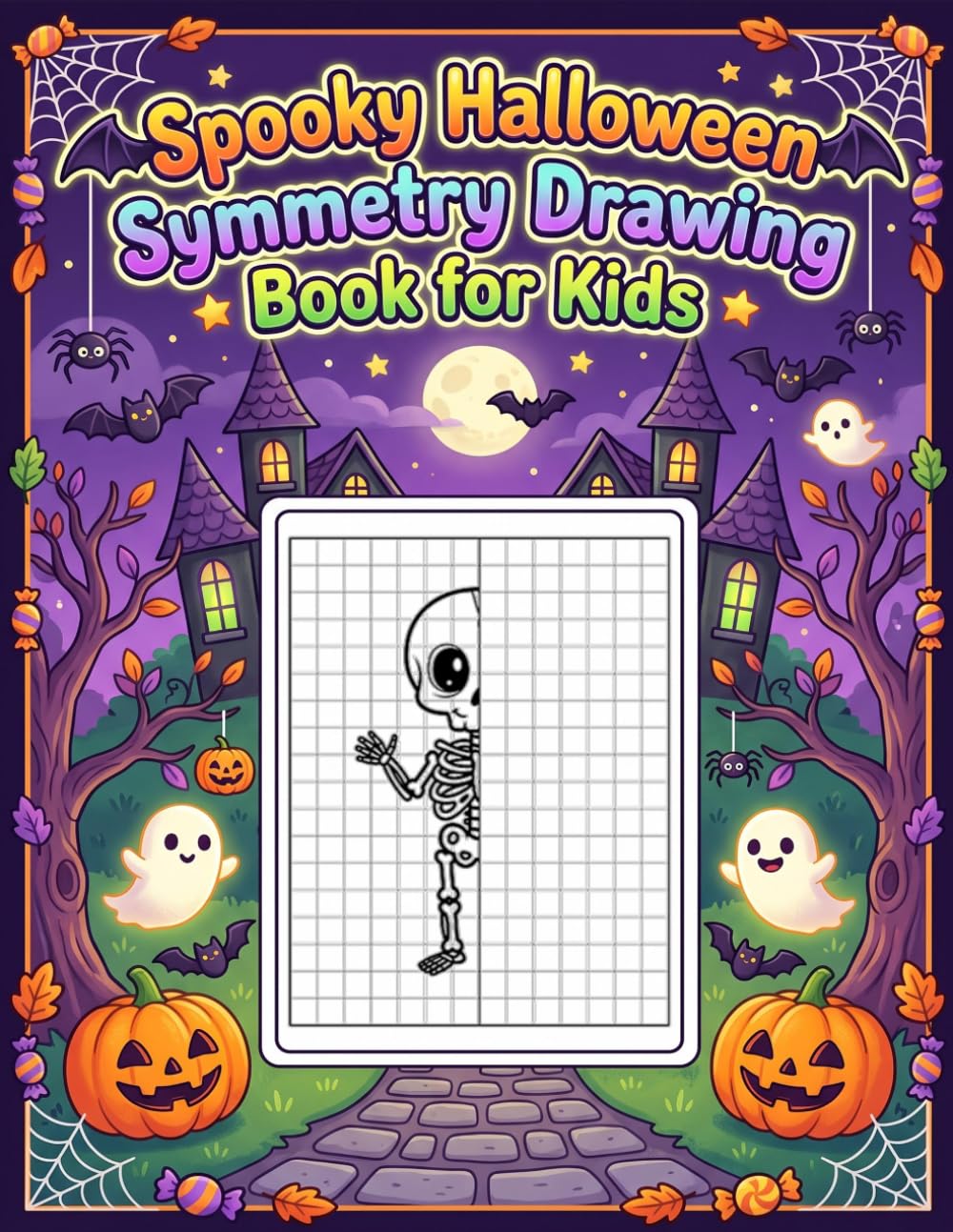 capítulo por capítulo baixar Spooky Halloween Symmetry Drawing Book for Kids: Halloween Drawing Activity Book, Complete The Drawing Halloween, Symmetry Art For Kids, Draw The... For Kids, Halloween Symmetry Activities