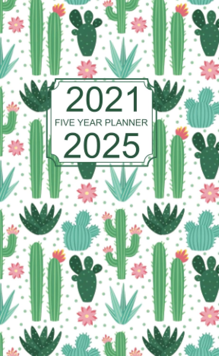 2021-2025 Five Year Planner: Pocket Monthly calendar for 5 years schedule and small organizer, Personal time management purse notebook with Cactus Cover baixar o livro de graça