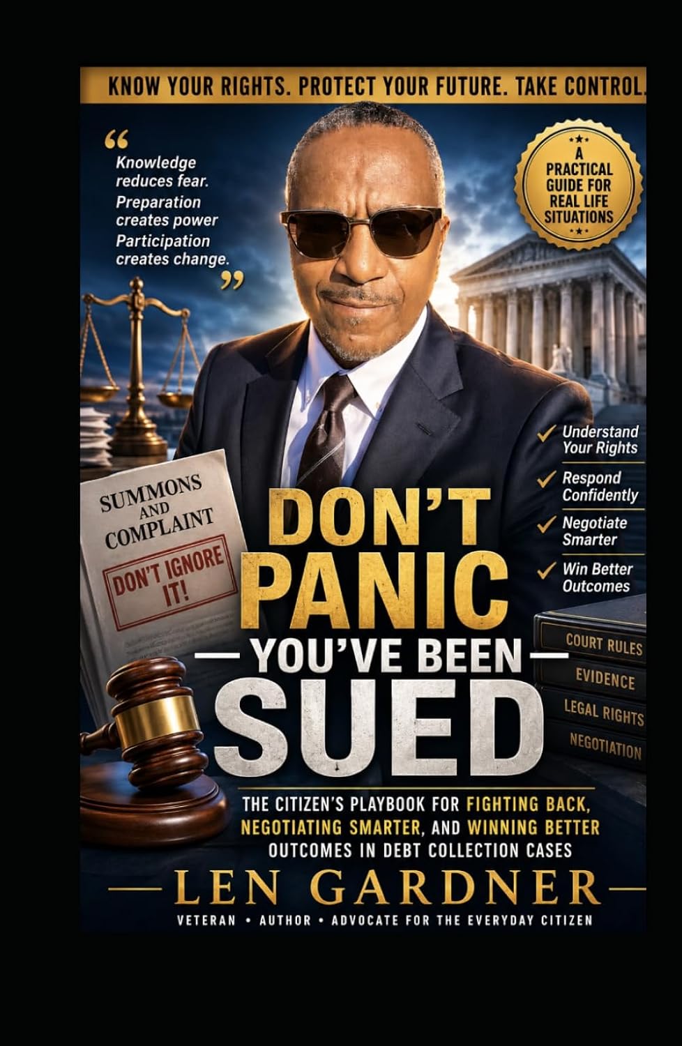 DON'T PANIC - YOU'VE BEEN SUED: The Citizen's Playbook for Fighting Back, Negotiating Smarter, and Winning Better Outcomes in Debt Collection Cases baixar o livro de graça