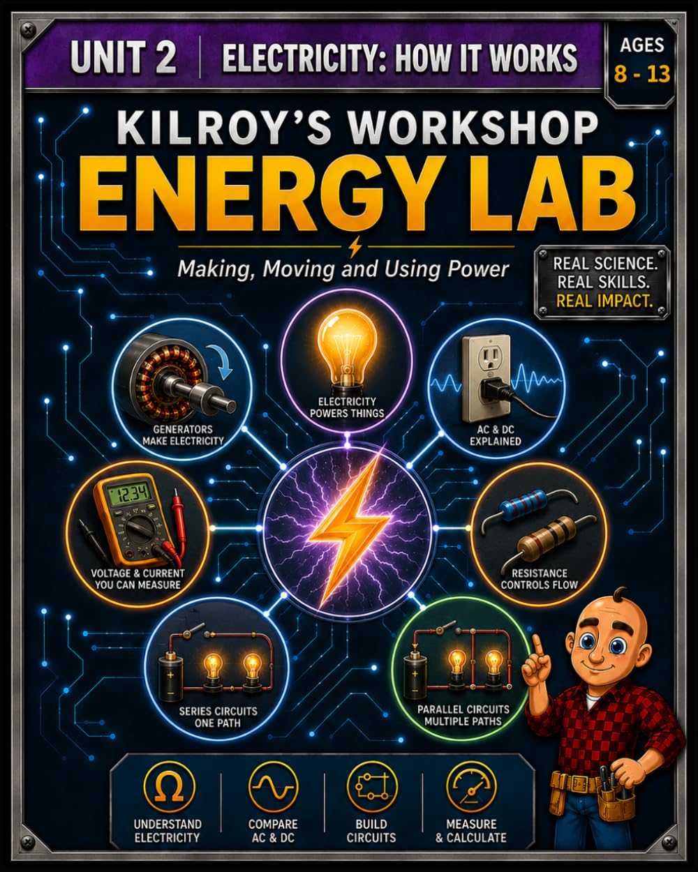 ler totalmente Shop in a Box: Energy Lab: Unit 2: Electricity: How It Works: Ages 8-13