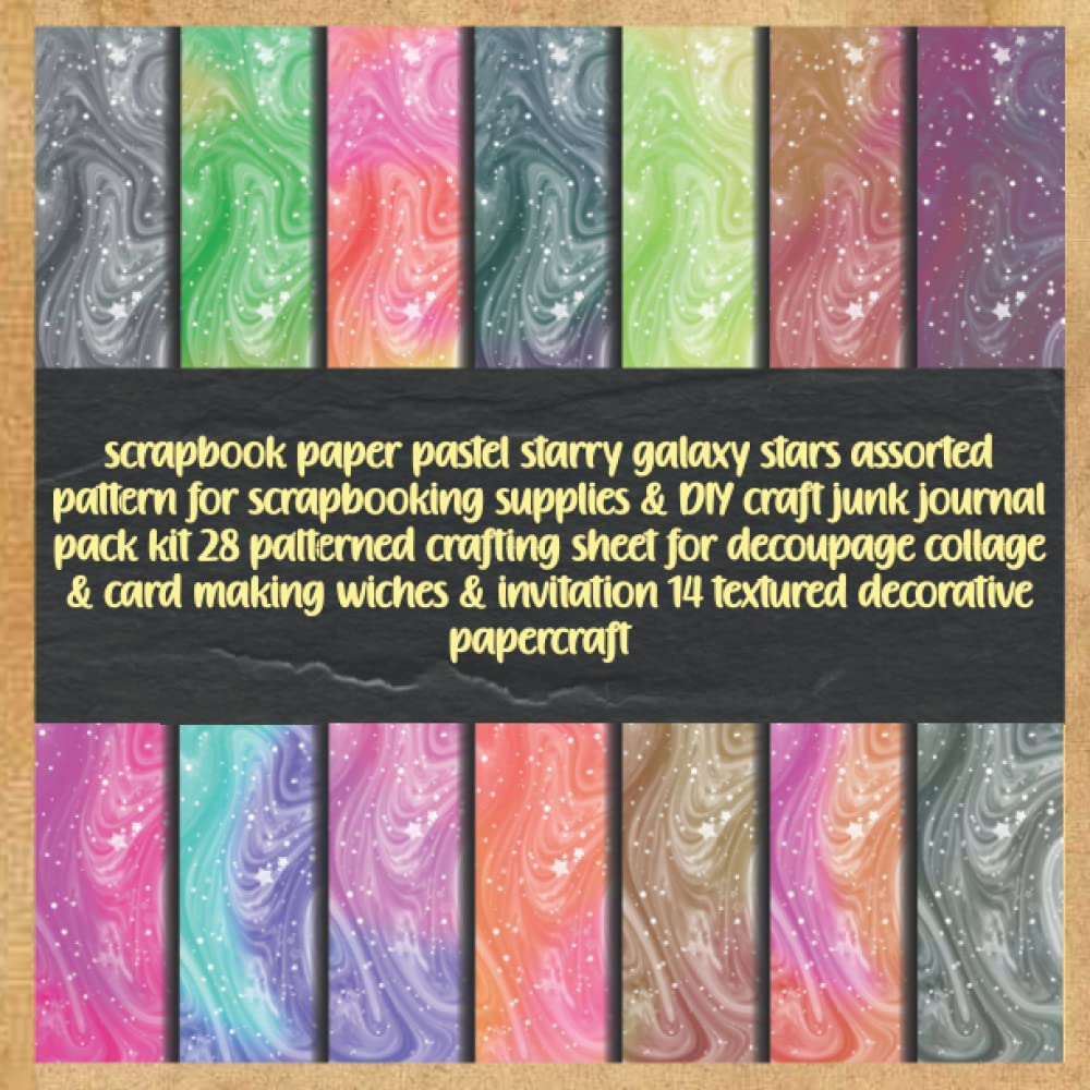 capítulo por capítulo baixar scrapbook paper pastel starry galaxy stars assorted pattern for scrapbooking supplies & DIY craft junk journal pack kit 28 patterned crafting sheet... invitation 14 textured decorative papercraft
