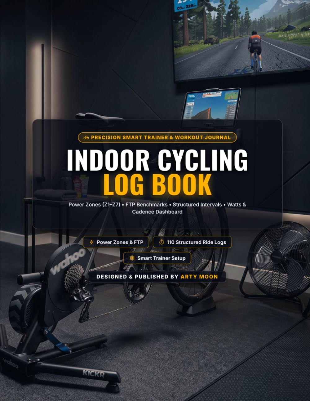 Indoor Cycling Log Book: Smart Stationary Trainer & Spin Workout Journal with Coggan Power Zones, FTP Benchmarks, Interval Splits & Heart Rate Tracker baixar o livro de graça
