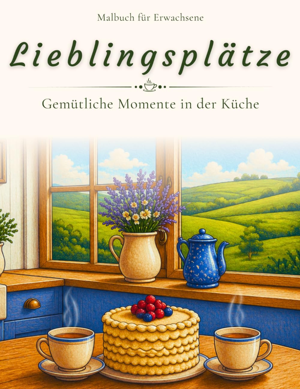 capítulo por capítulo baixar Lieblingsplätze: Malbuch für Erwachsene: 50 Cozy Küchenmomente für Achtsamkeit und Entspannung (Lieblingsplätze: Cozy Momente zum Ausmalen) (German Edition)